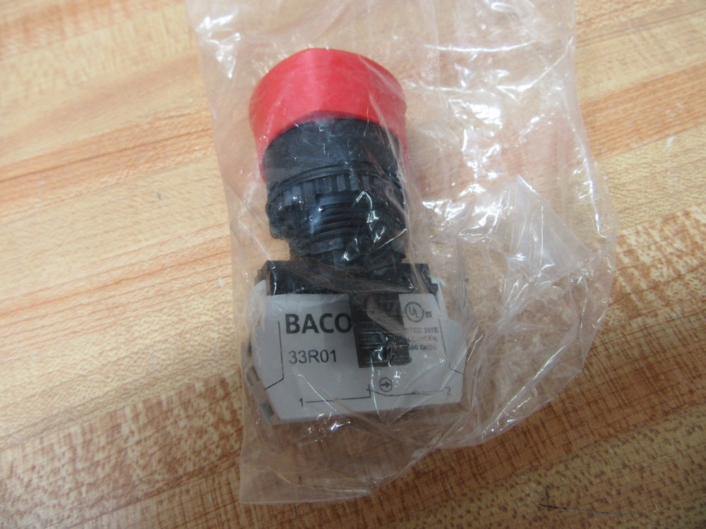 Baco L22ED01-1ER01 Red Button L22ED011ER01 (Pack of 3)
