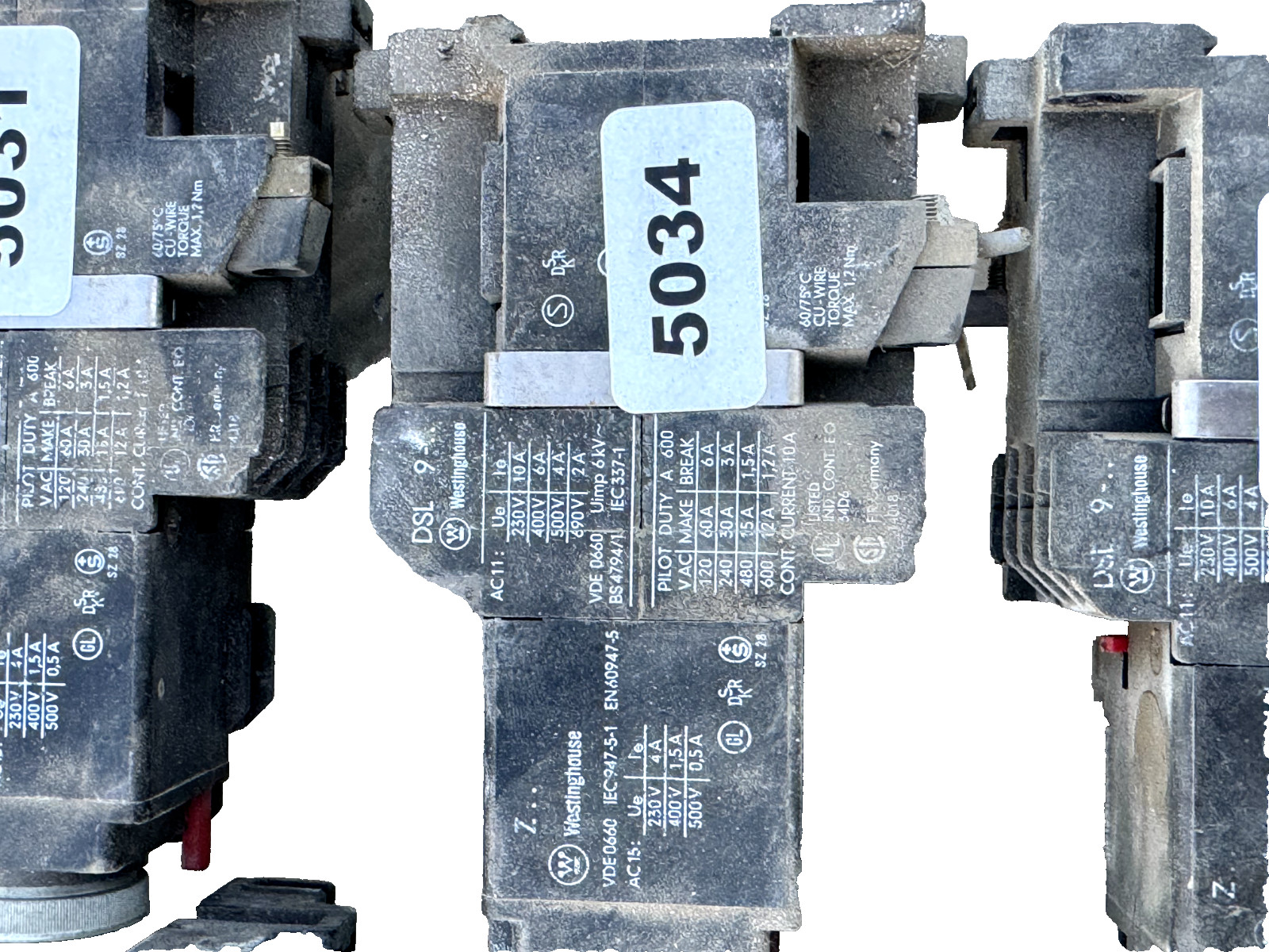 Westinghouse VDE0660 IEC947-5-1 EN60947-5 DLS 9
