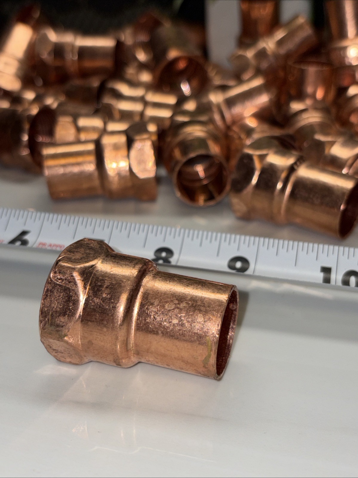 100 QTY! HUGE LOT- EPC Copper 3/4” Female Sweat Reducing Plumbing Coupling —NEW