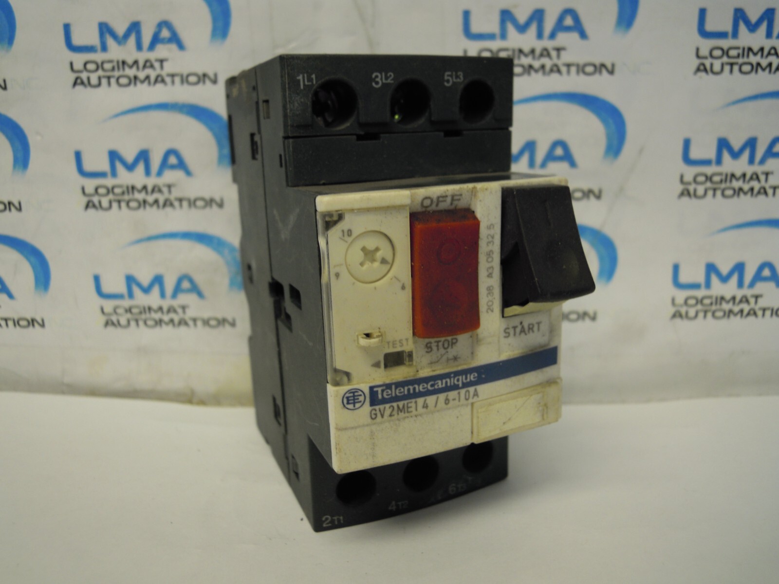 TELEMECANIQUE SCHNEIDER GV2ME14 MOTOR CIRCUIT BREAKER 6-10A 3P 690V 7-1/2HP 3PH