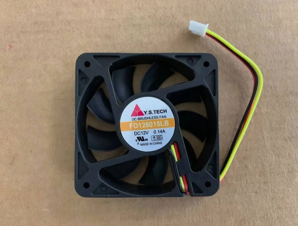 Y.S Tech FD126015LB 6014 6cm 12v 0.14A ouble ball bearing mute A cooling fan