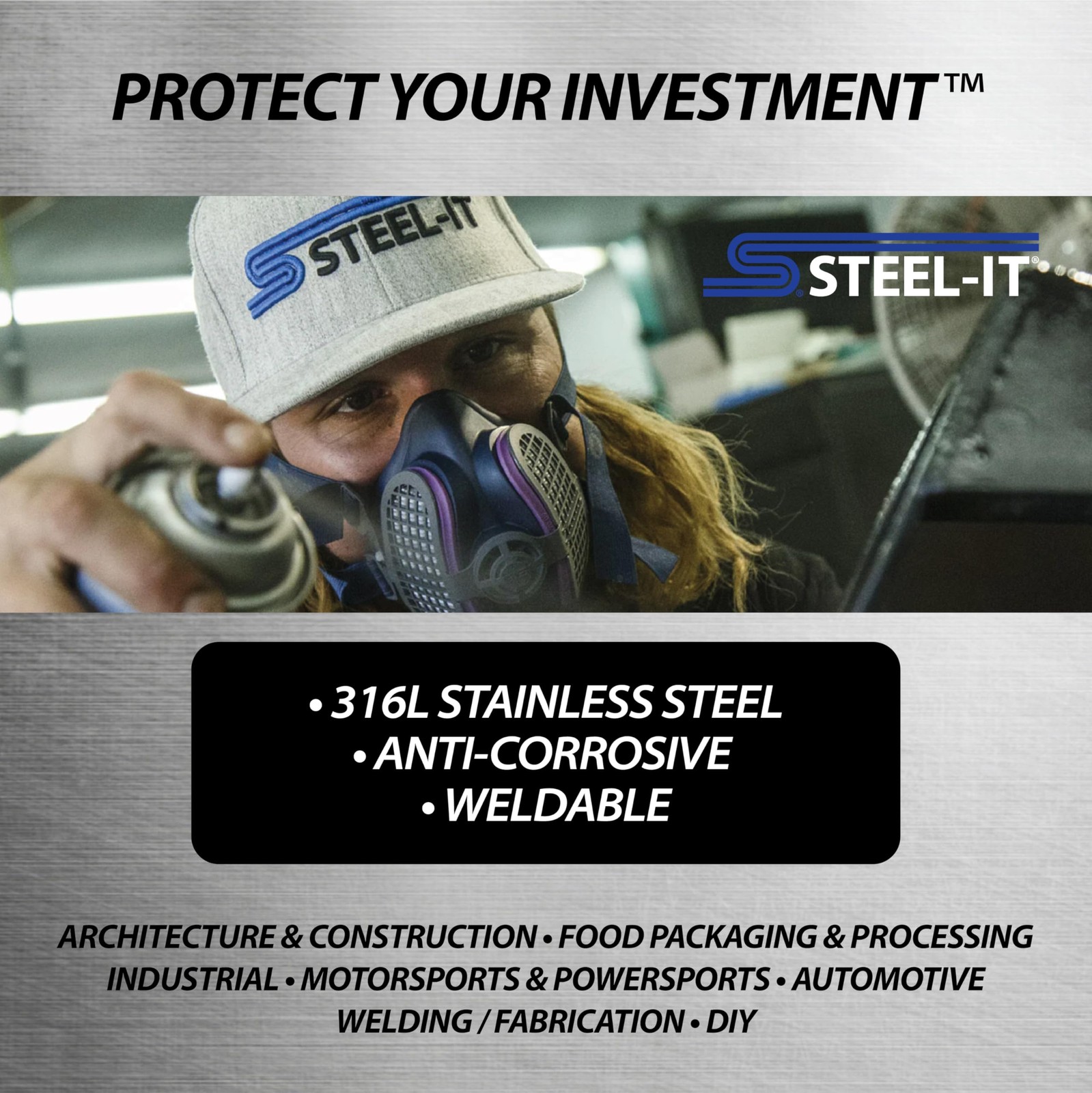 1051B Polyurethane Aerosol, Industrial Paint Coatings, Weldable, Easy to Appl…