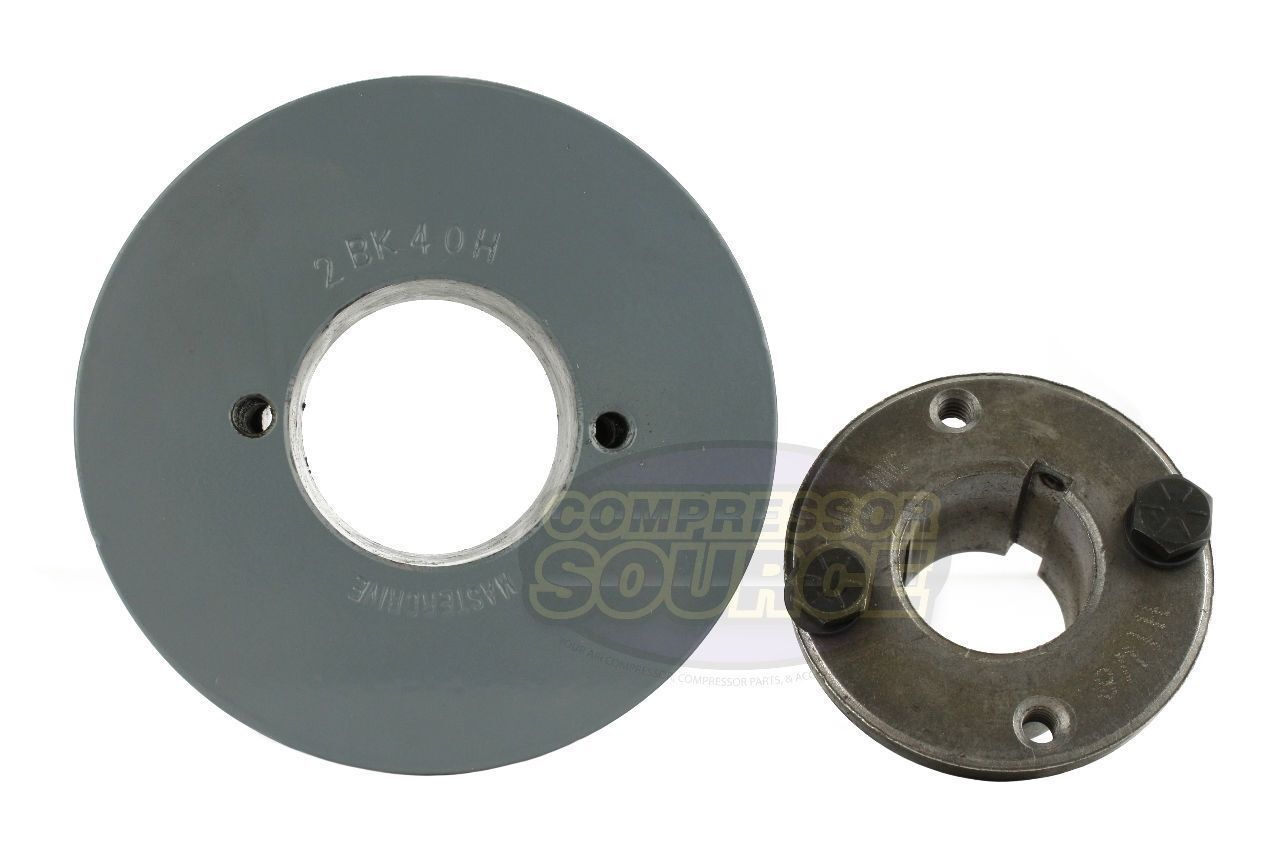 Cast Iron 4″ Dual Groove Belt B Section 5L Pulley w/ 7/8″ Sheave Bushing