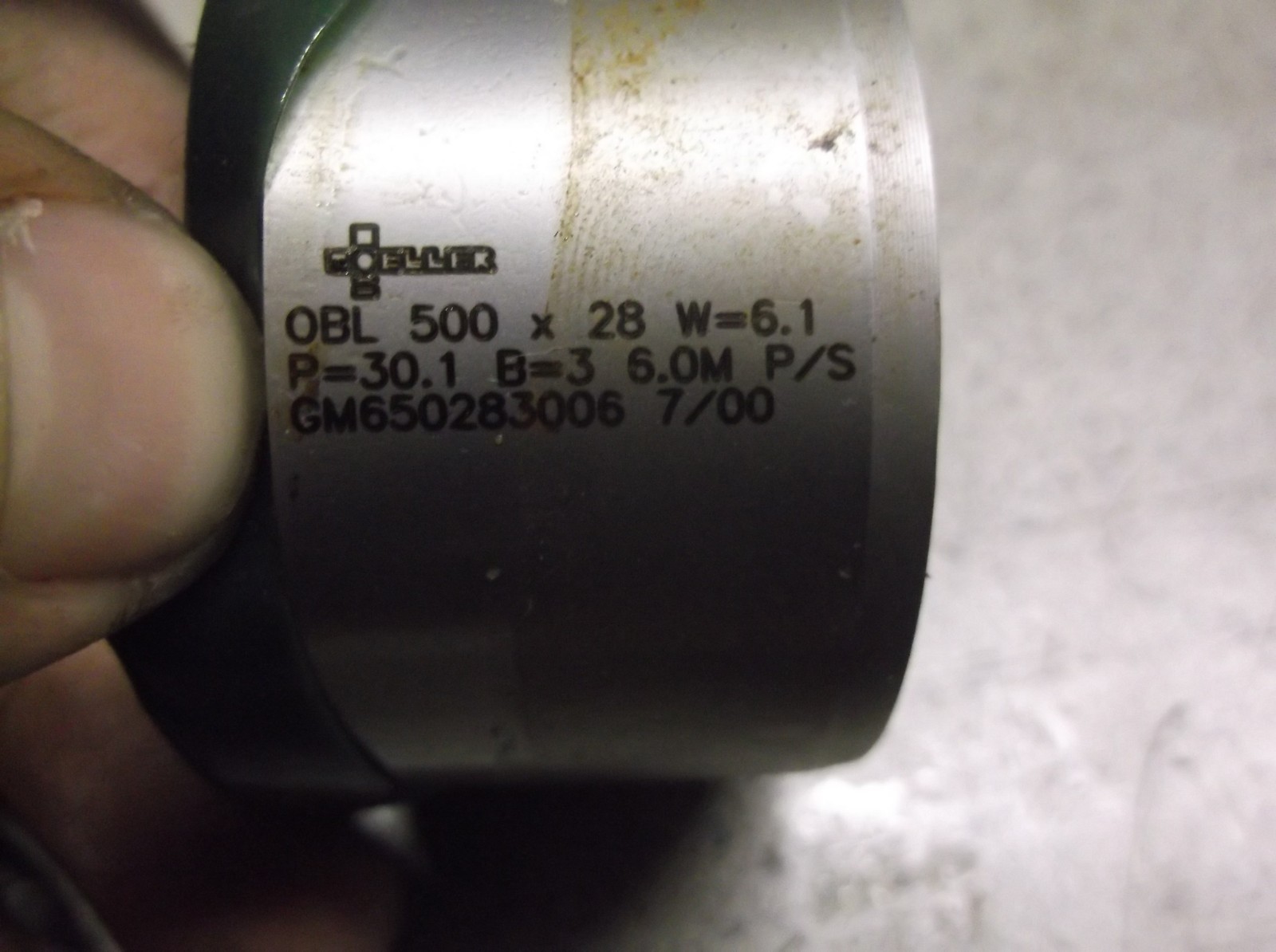 Moeller Tool & Die Cutter Punch OBL 500×28 W=6.1 P=30.1 B=3 6.0M P/S SM650283006