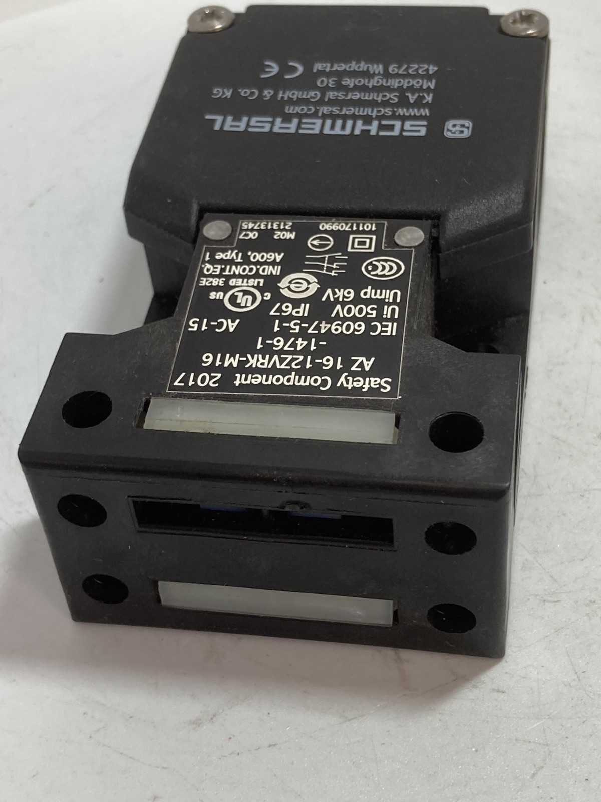 SCHMERSAL AZ16-12ZVRK-M16-1476-1 SAFETY DOOR SWITCH 500V NNB