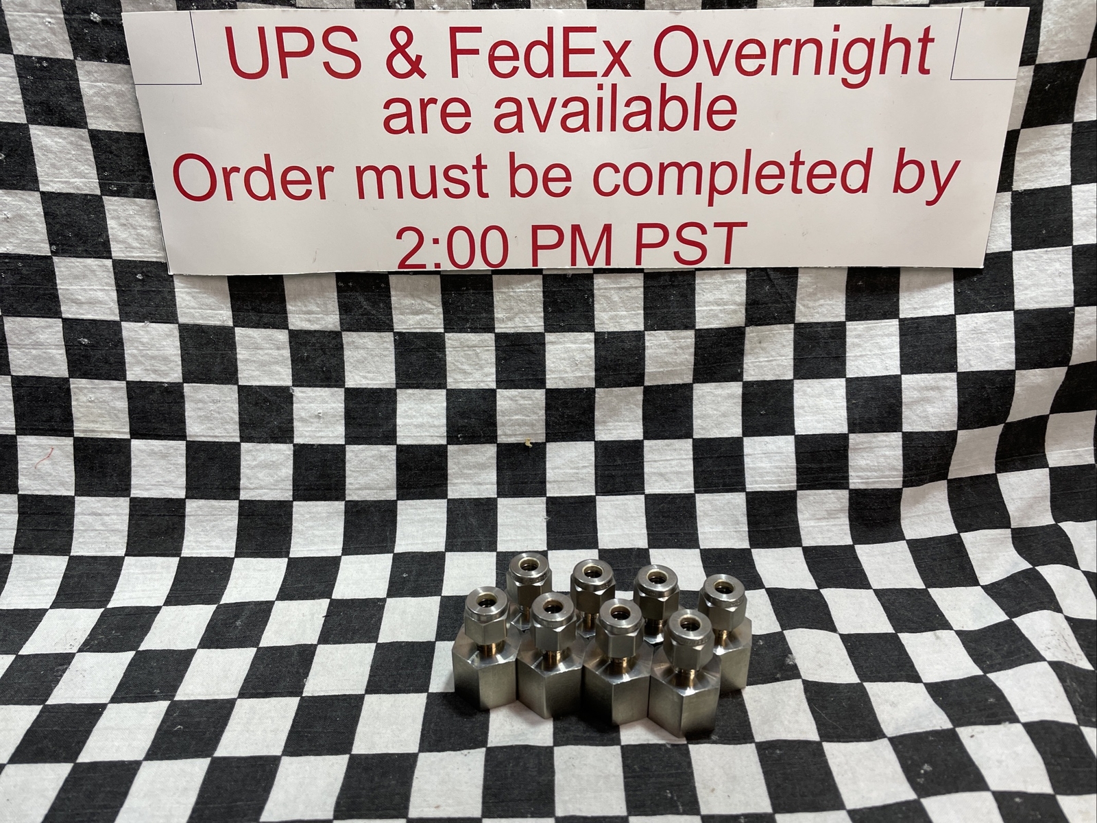 Swagelok female adapter 1/4″ TUBE X 3/8″ FNPT, SS-400-7-6, Lot Of 8, BOX A#129G5