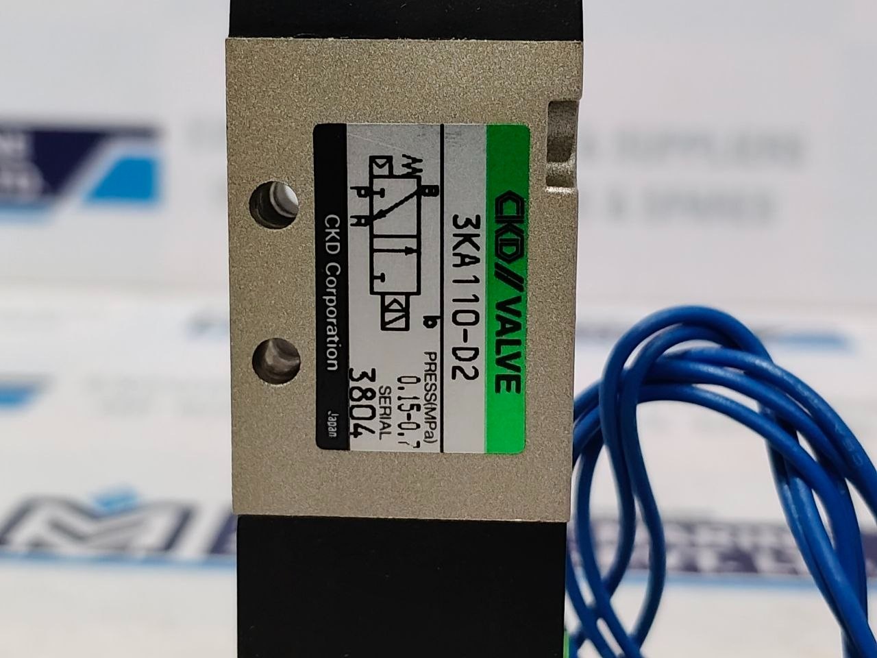 CKD 3KA110-D2 AC100V Pneumatic Solenoid Valve with Coil AC100V Press0.15-0.7MPa