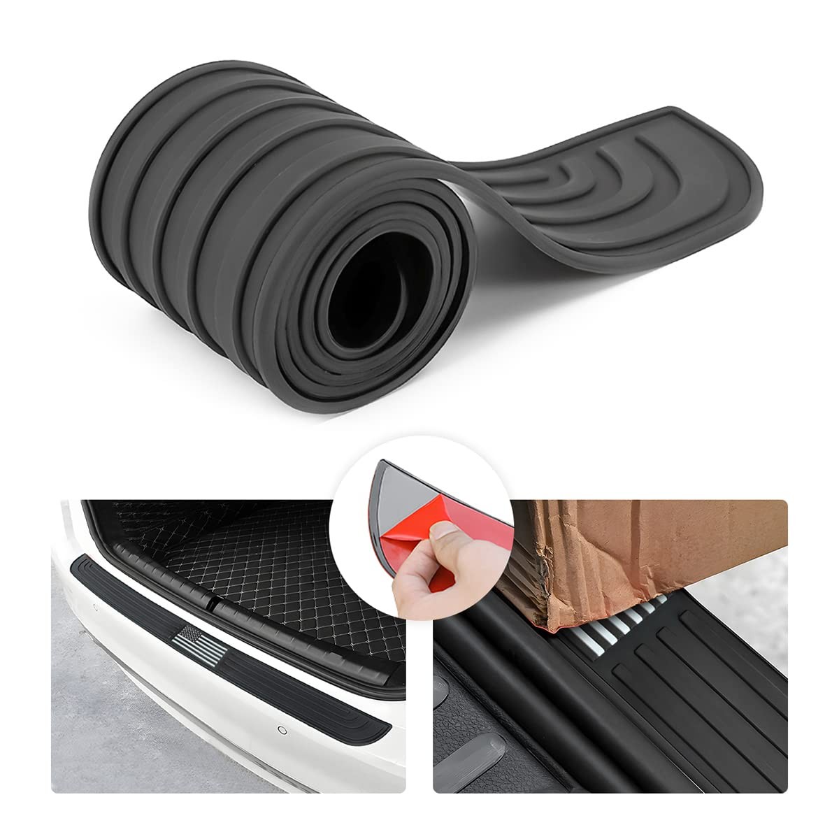 Car Rear Bumper Protector Guard, American Flag Anti-Scratch Door Entry Sill G…