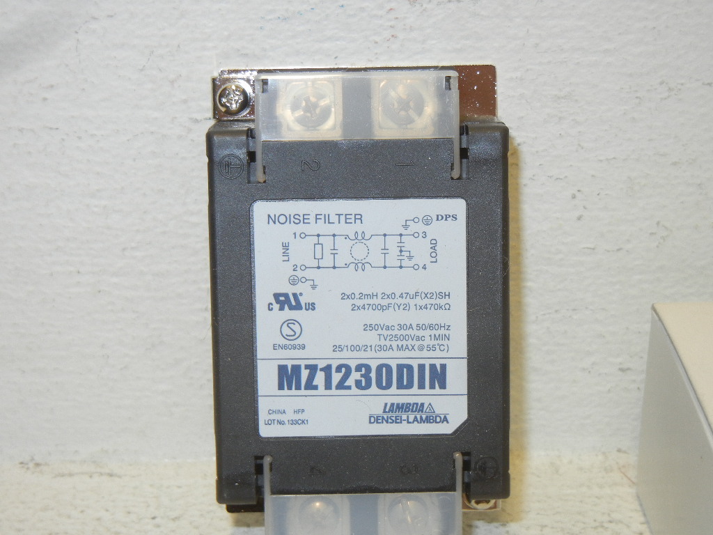 DENSEI LAMBDA MZ1230DIN NEW DIN RAIL NOISE FILTER MZ1230DIN