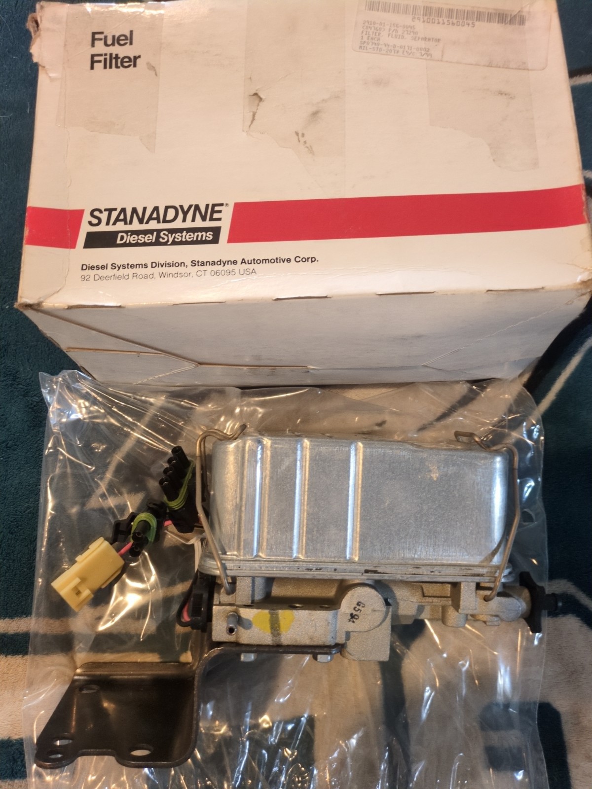 Cucv Diesel Engine Fuel Filter Stanadyne PN 27290 Water Separator #2910011560045