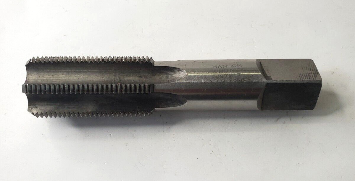 HANSON WHITNEY BOTTOMING TAP 1-1/4-12 NF HS G 37517 5-1/2 OAL 2-3/8″ LOC 4 FLUTE