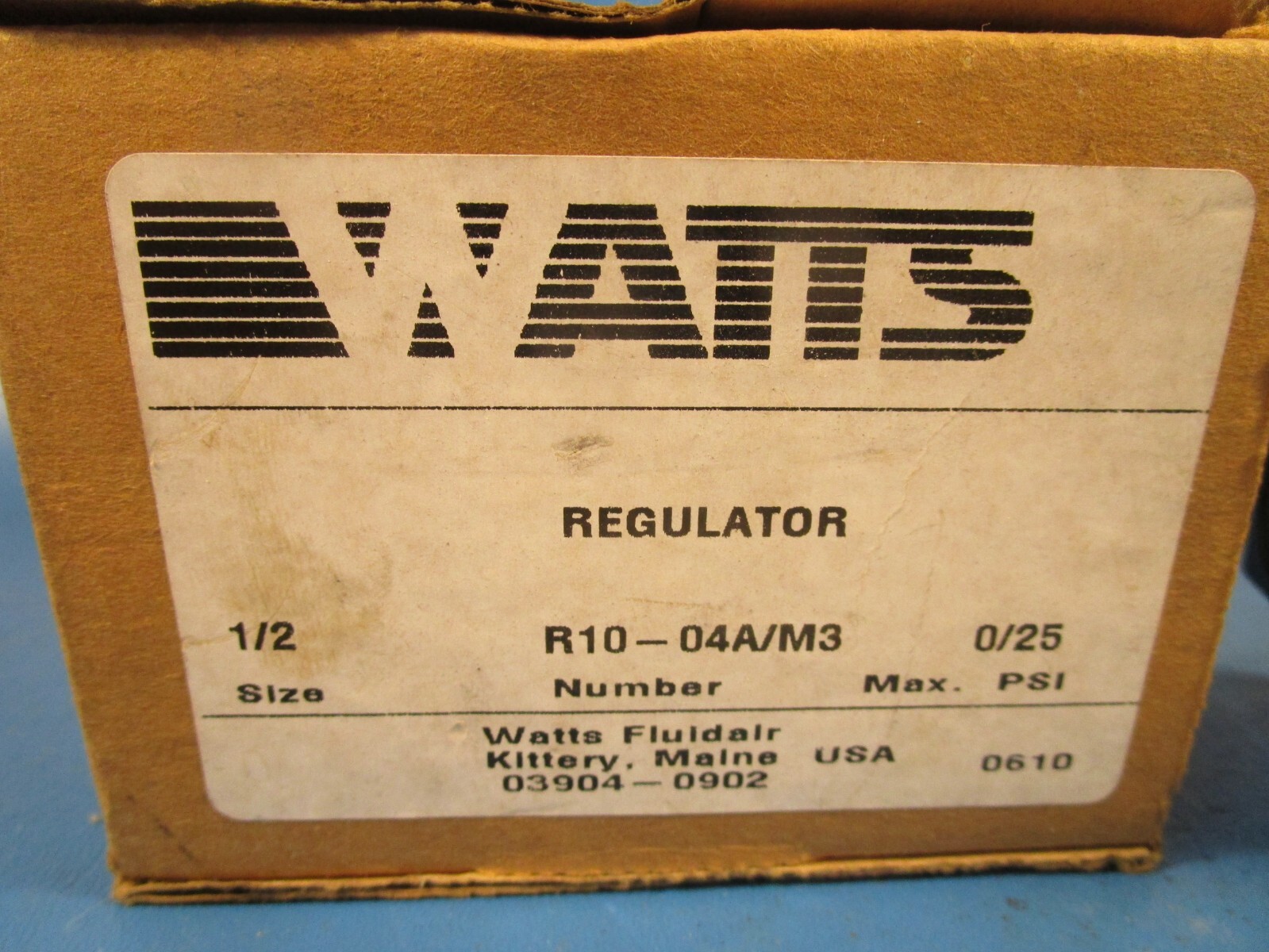 Watts R10-04A/M3 Pressure Regulator, 21 Bar/300 PSI Max, 1/2 NPT