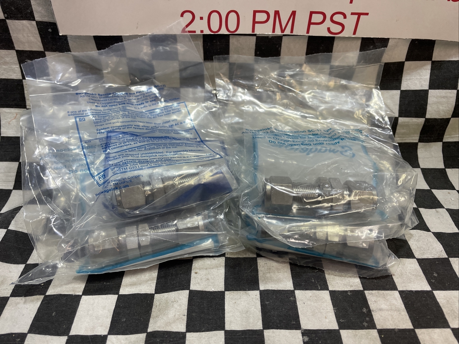 SWAGELOK SS-810-61SC11, Bulkhead Union 1/2″, LOT OF 6, SHPSAMEDAY#1178E8