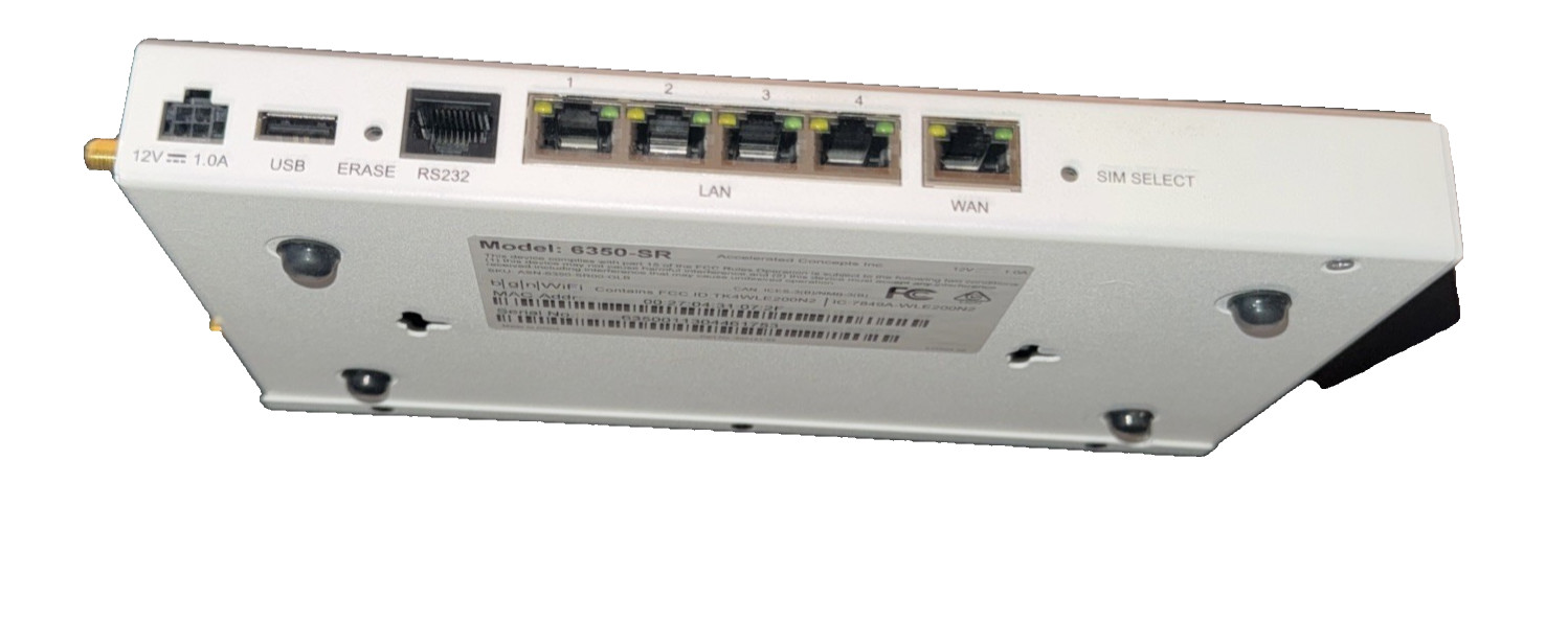 Digi Accelerated 6350-SR Modular LTE Router (No Cables/Accessories)