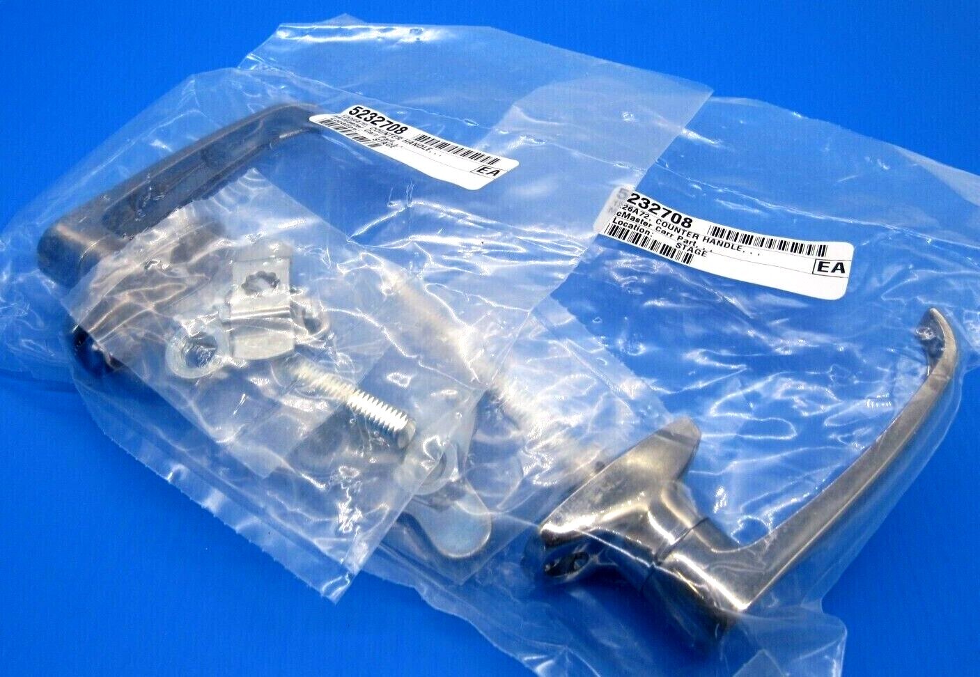 NEW LOT OF 2 MCMASTER-CARR 1226A72 COUNTER HANDLE