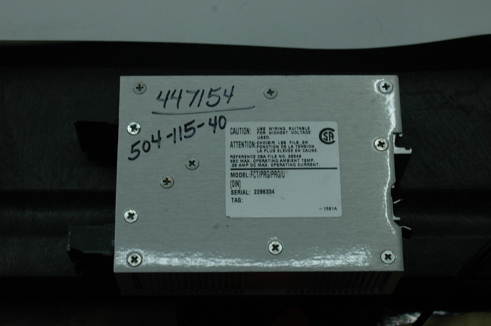 MOORE INDUSTRIES SIGNAL CONVERTER, FCT/PRG/PRG/U, (DIN) -SURPLUS-