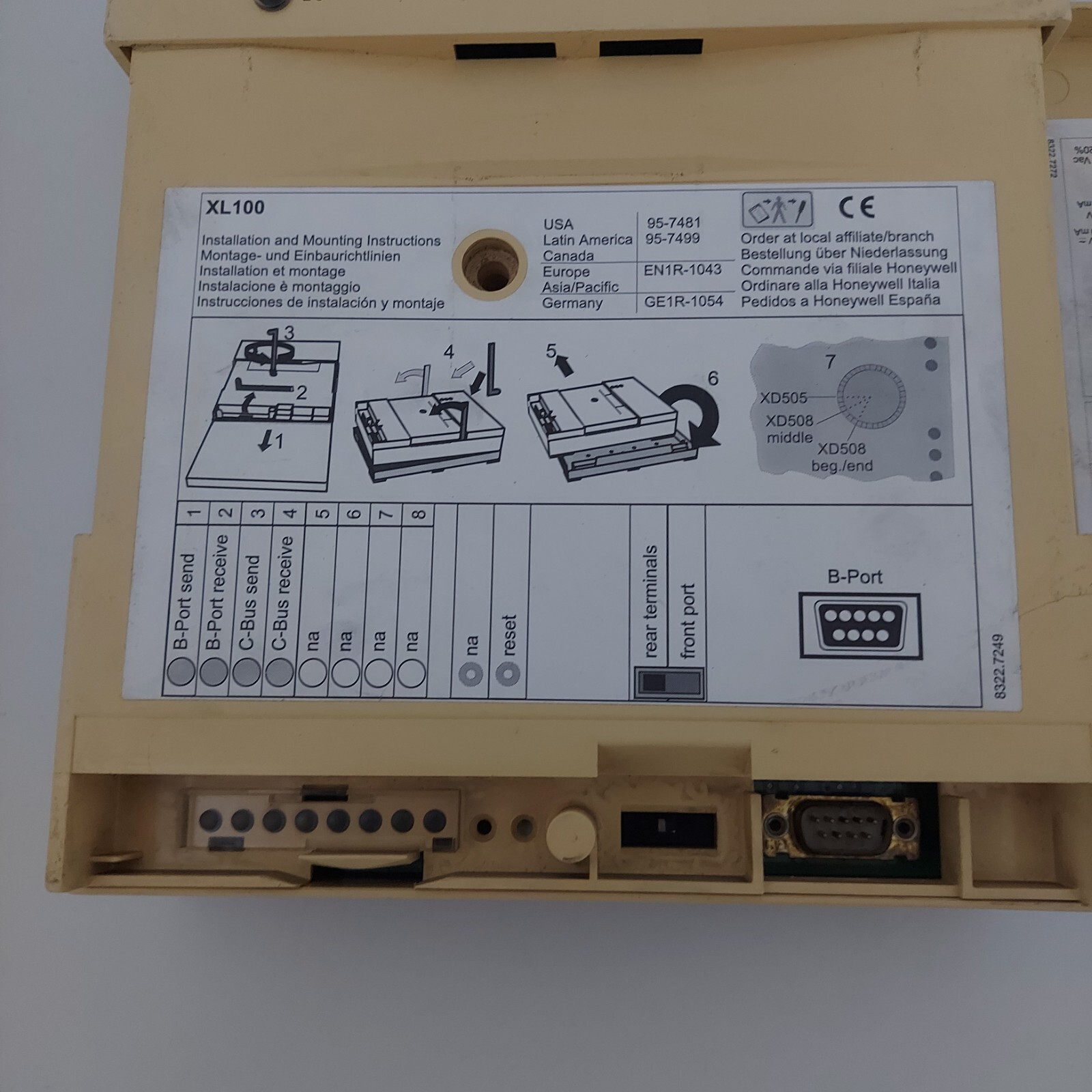 HONEYWELL XL100C EXCEL 100C WITH C-BUS & MODEM INTERFACE GERMANY