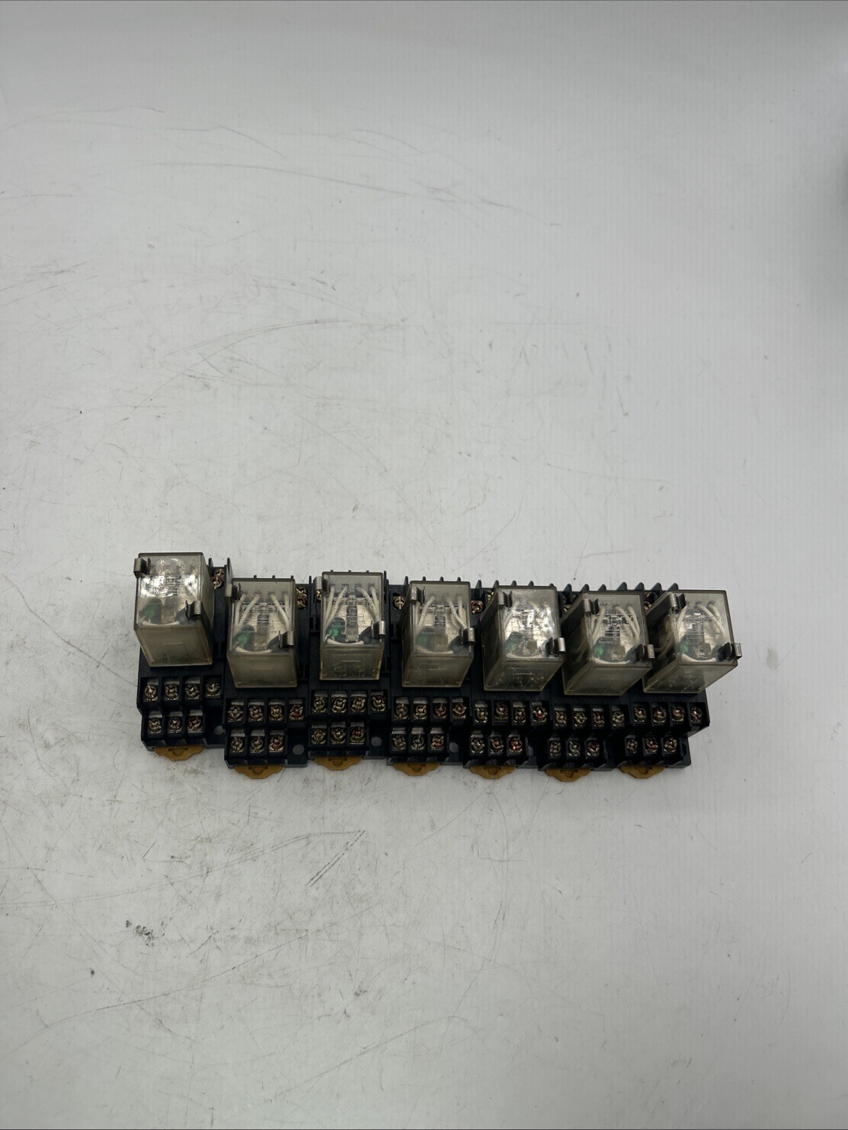 Lot Of 7 Omron MY4N-D2 24VDC Relay w/ Base Socket Max 5A 250V 1029YT See Pics