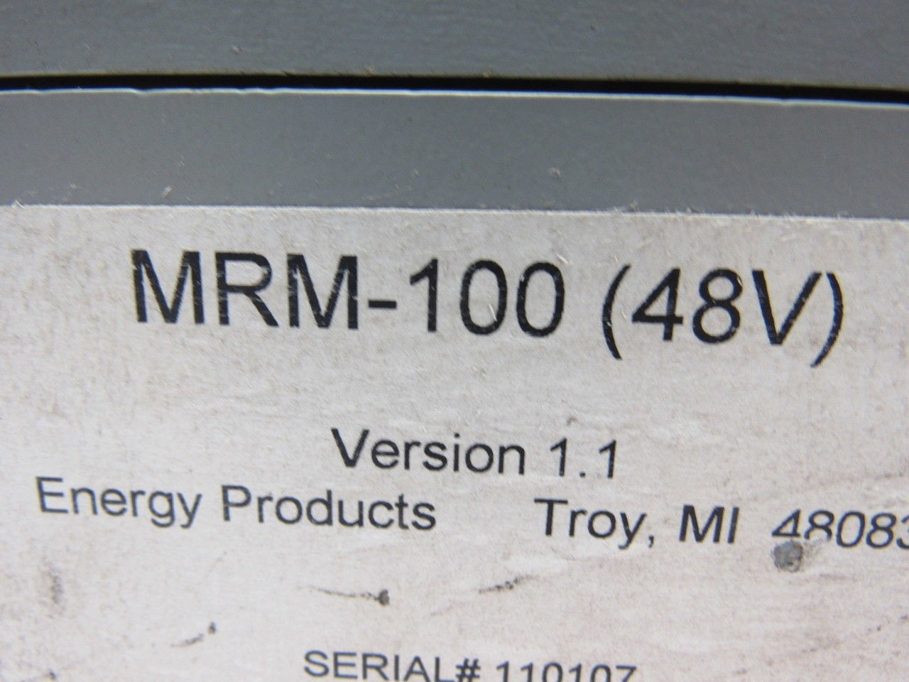 Energy Products MRM-100 Version 1.1 48V Enclosure W/Circuit board