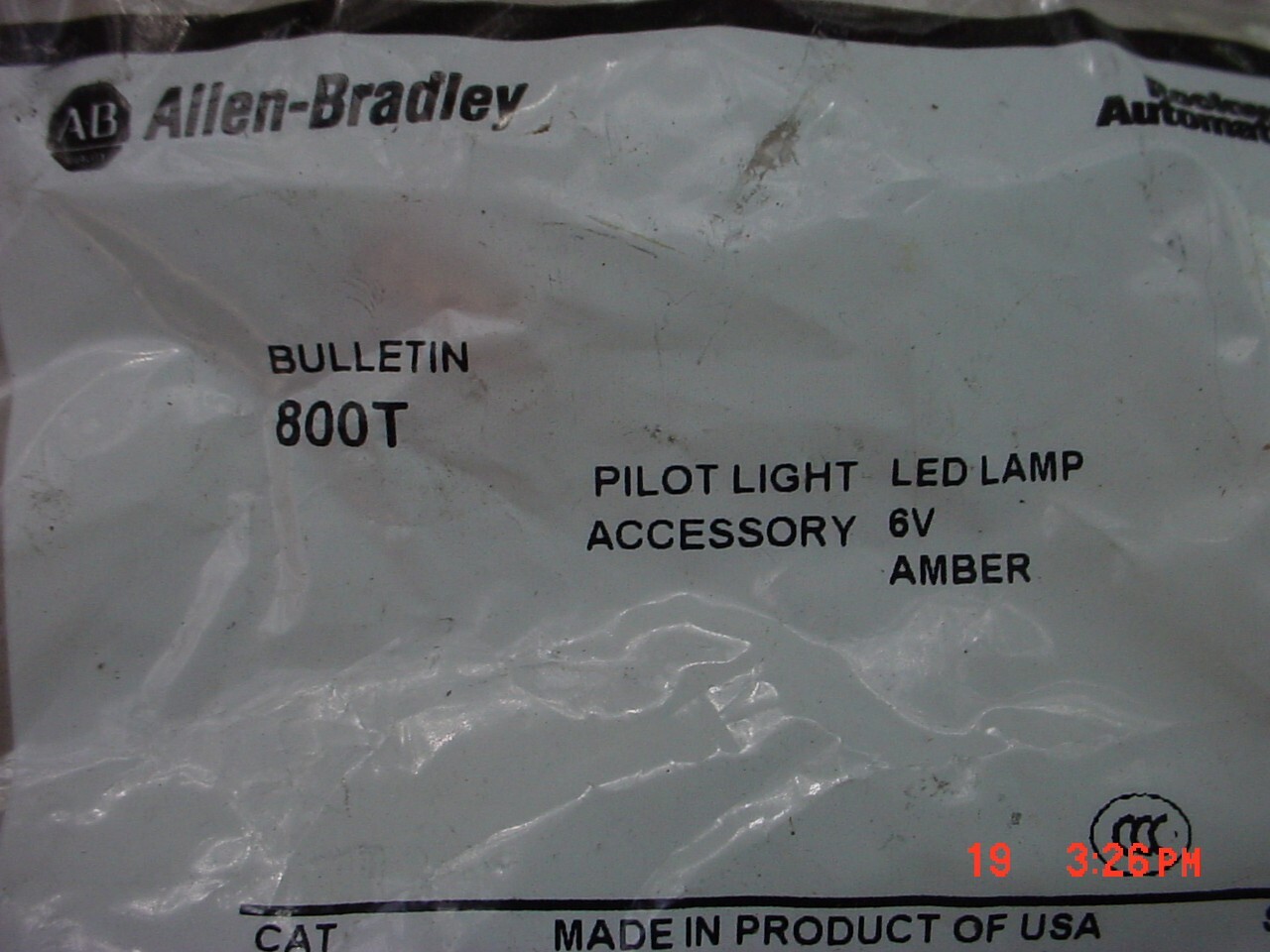 Allen Bradley 800T-N318A Lamp Bulb 800TN318A 6VAC/DC (Lot of 4)