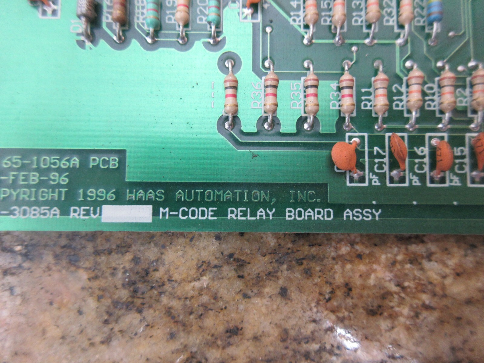 HAAS M-CODE CIRCUIT BOARD 65-1056A 32-3085A