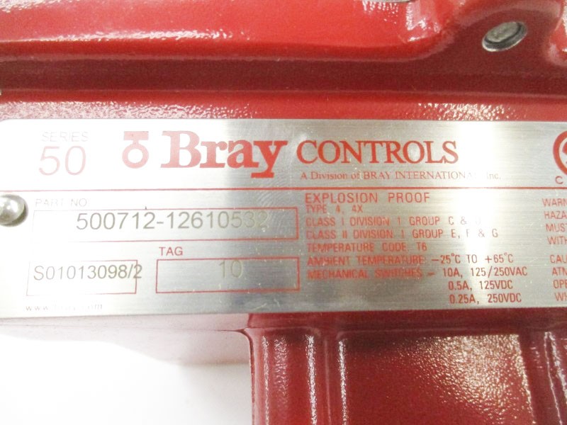 BRAY CONTROLS 500712-12610532 SER. 50 125/250VAC 10A NSMP