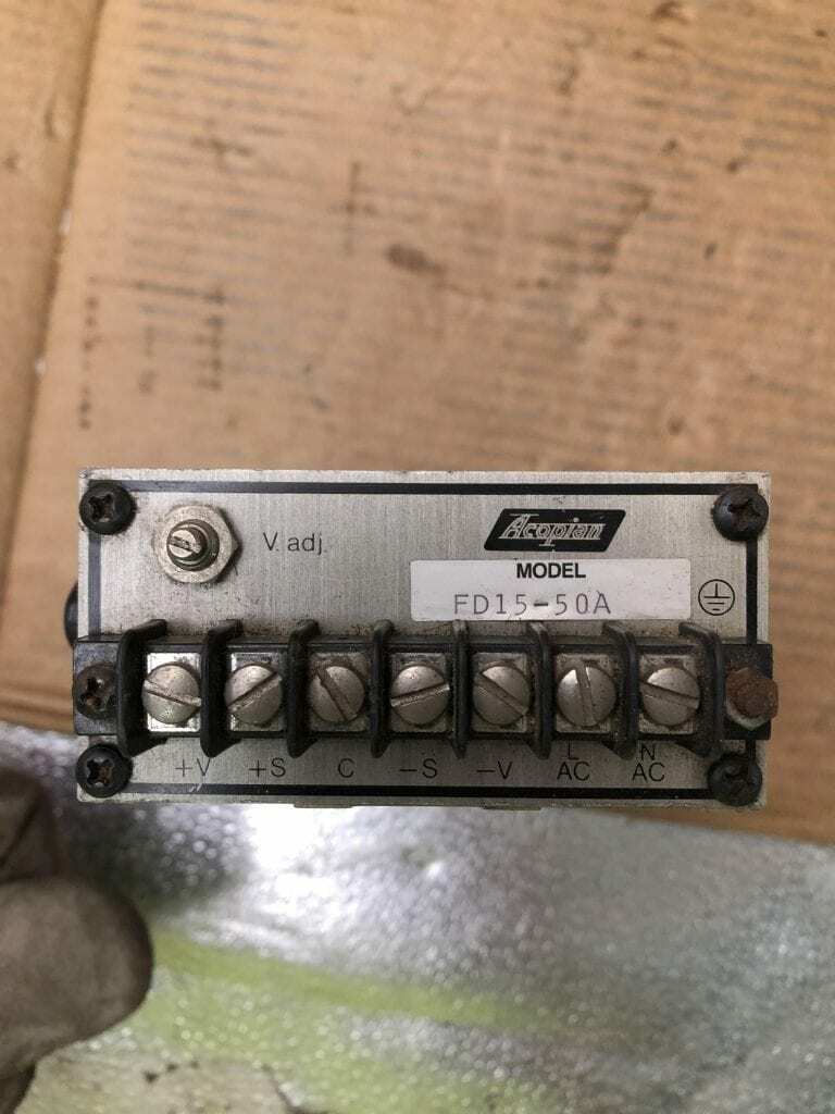 Acopian FD15-50A Power Supply 15VDC 0.5A 105-125V