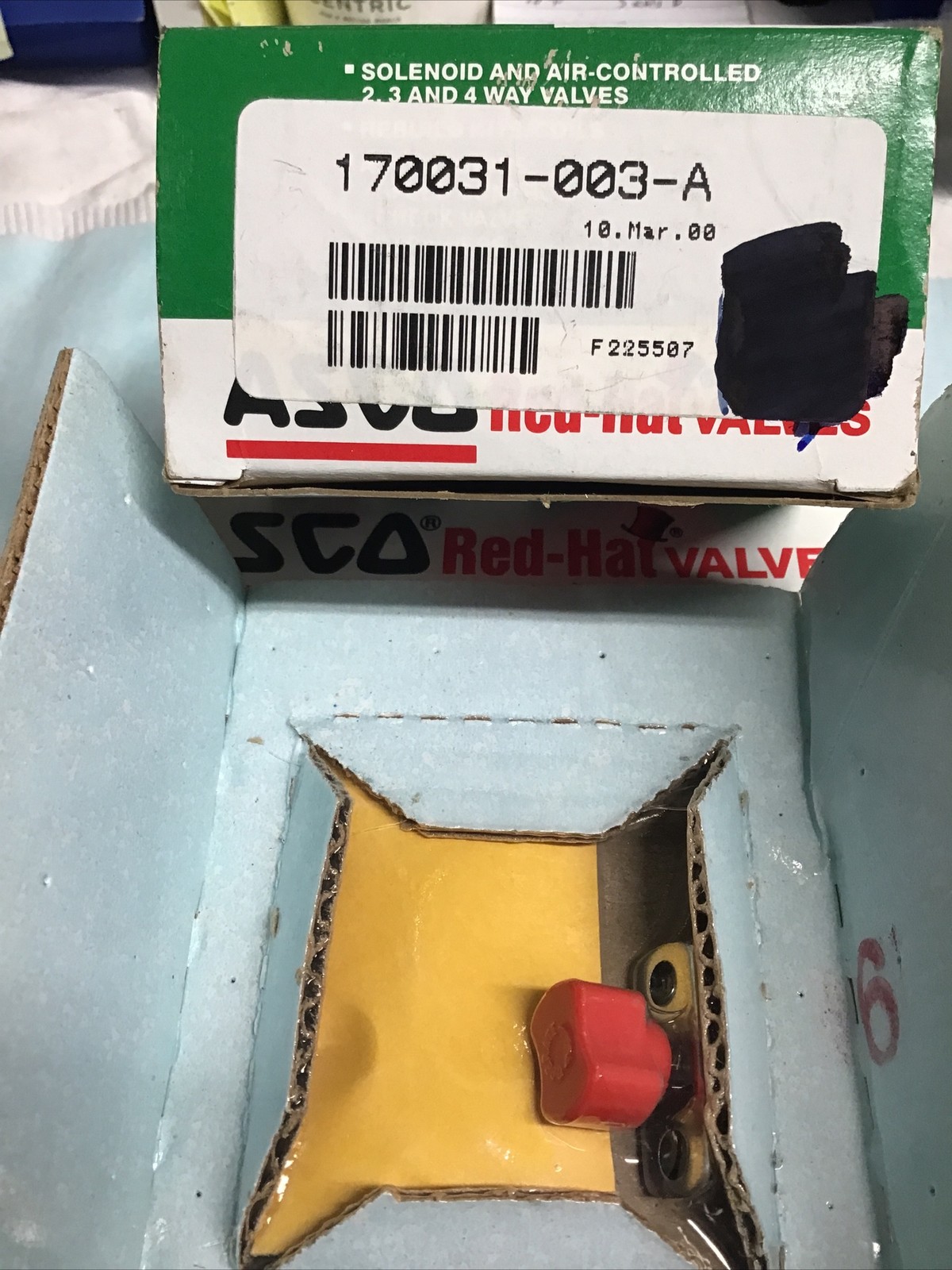 LOT OF (3) NEW OLD STOCK! ASCO RED HAT VALVE REPAIR KITS 170031-003-A