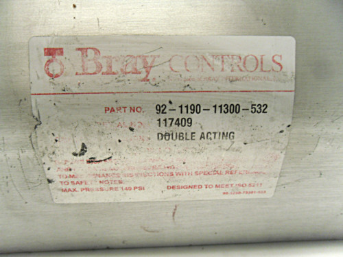 BRAY CONTROLS 92-1190-11300-532 ACTUATOR