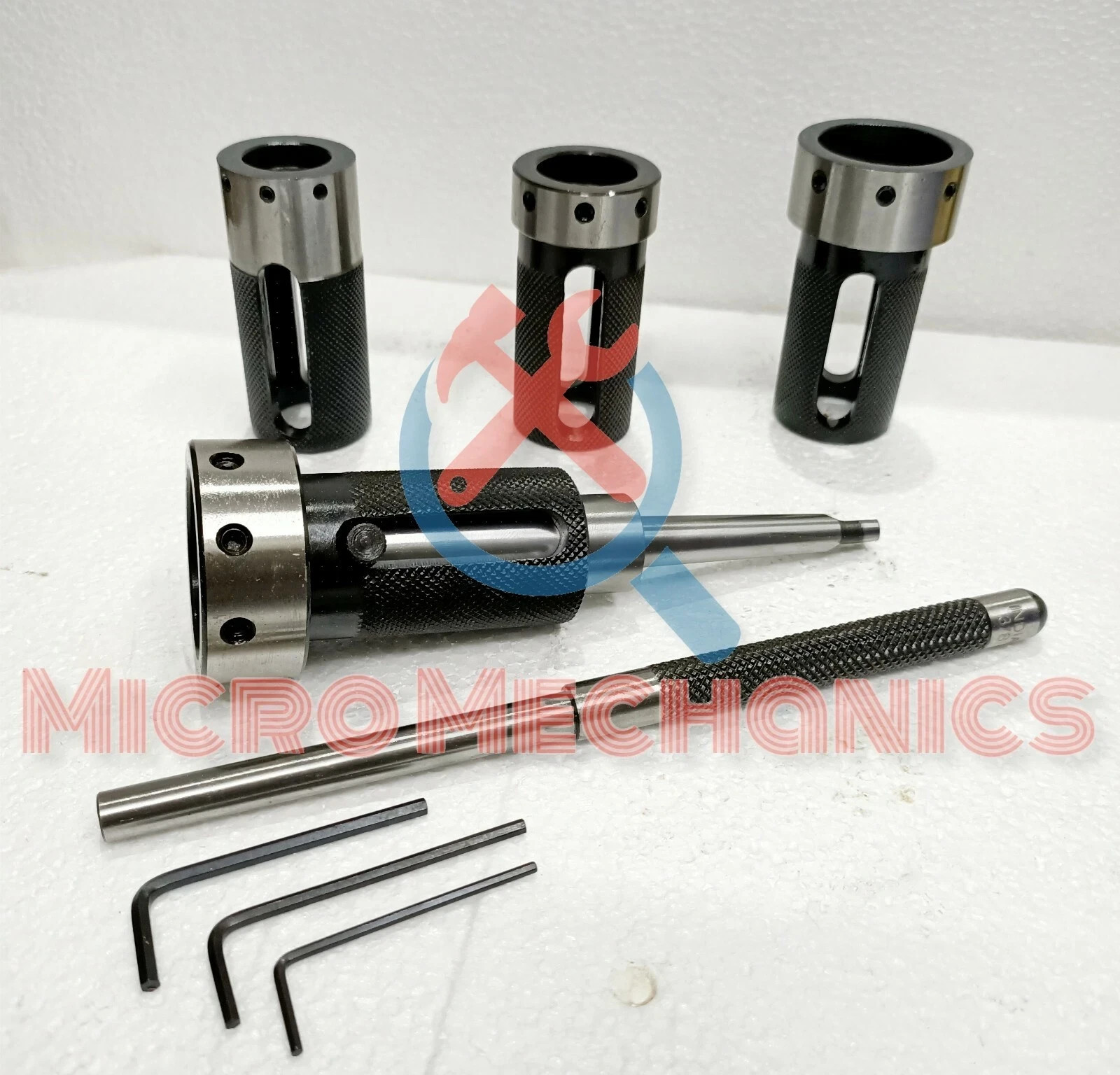 Lathe Tailstock Die Holder Set Of 4 Floating Type MT1 SHANK Holds Imperial Die