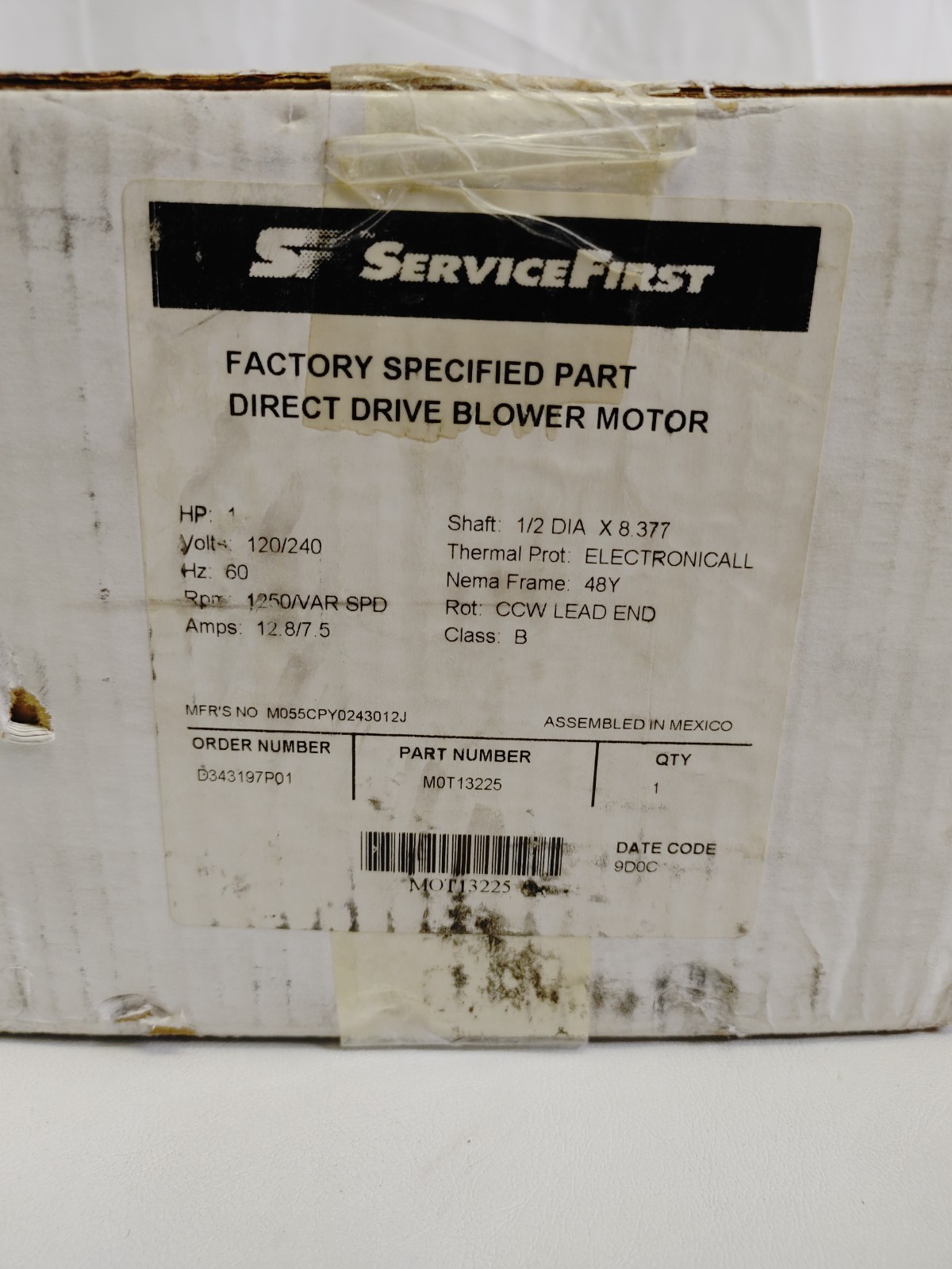 Service First MOT13225