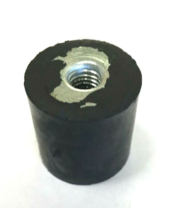 1.25″ DIAMETER 1.25″ TALL RUBBER BUMPER BUMP STOP FOOT 3/8-16 FEMALE – CAR WASH
