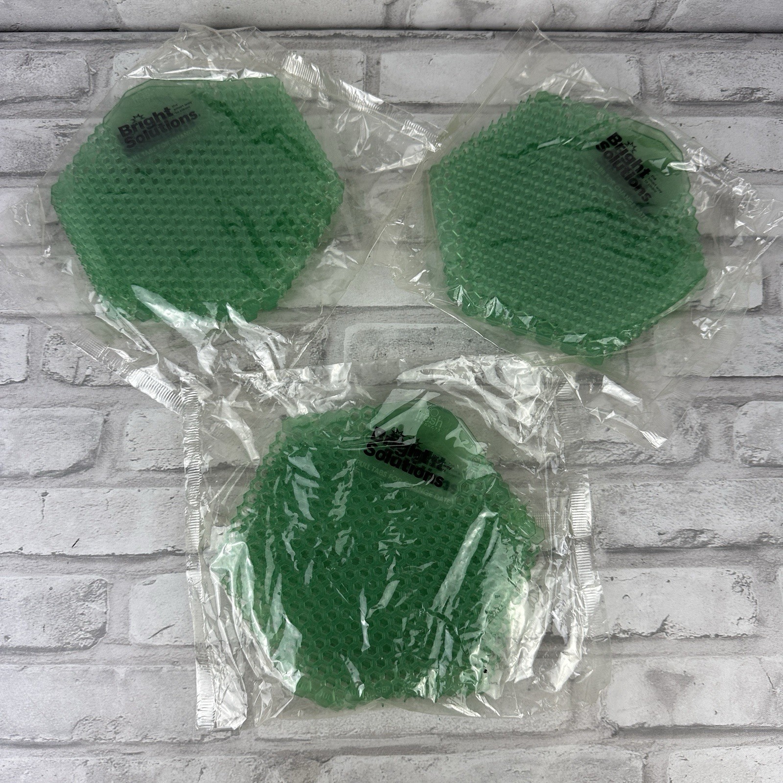Fresh Products Bright Solutions Urinal Screens Green 3 Packages of 2 Each