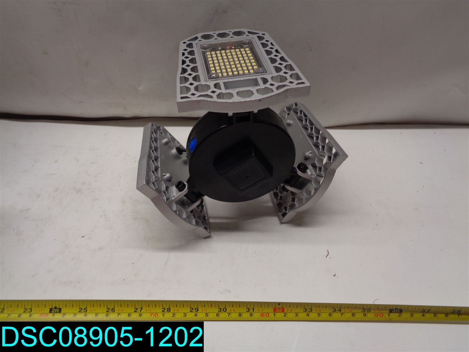 60-Watt Dusk to Dawn Deformable LED Adjustable Gray Garage Light W-XP07001E26