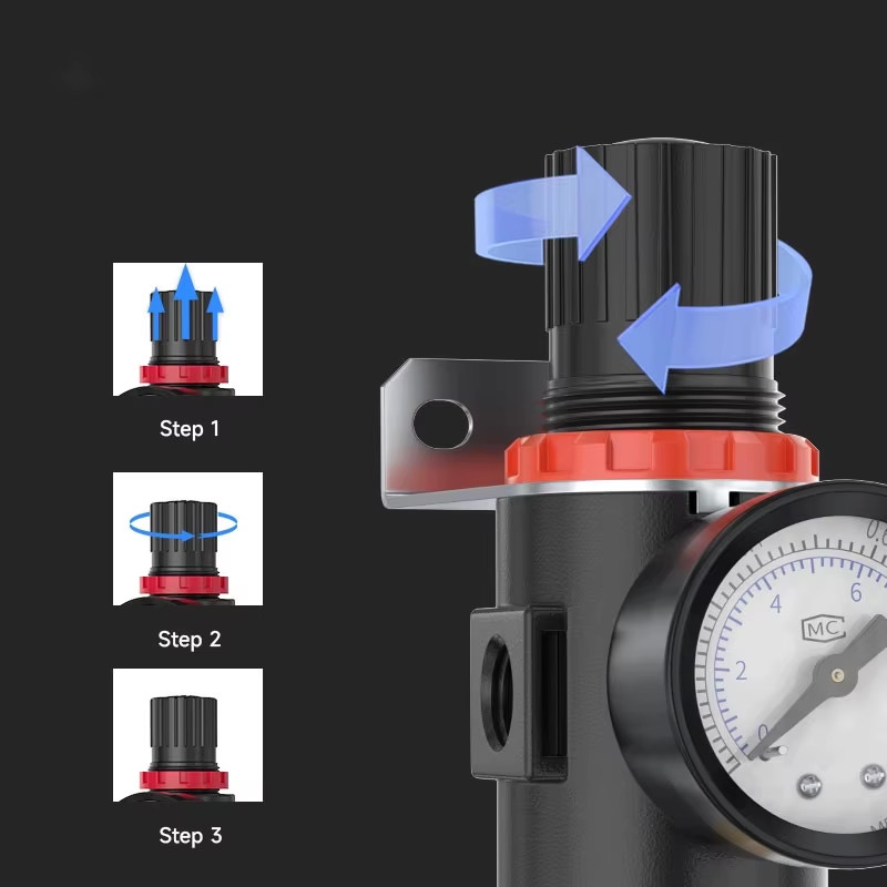 AFC2000 Air Compressor Regulator G1/4 Oil and Water Separator Air Filter Reduce