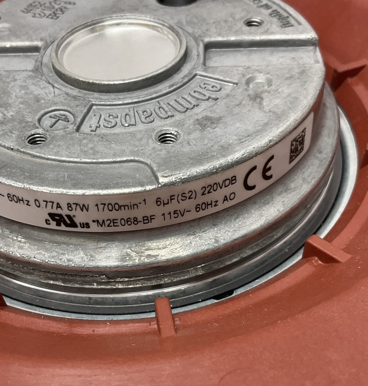ebmpapst R2E220-AA43-E4 Motorized Impeller Fan 115VAC, 0.77A, 87W 220X63mm
