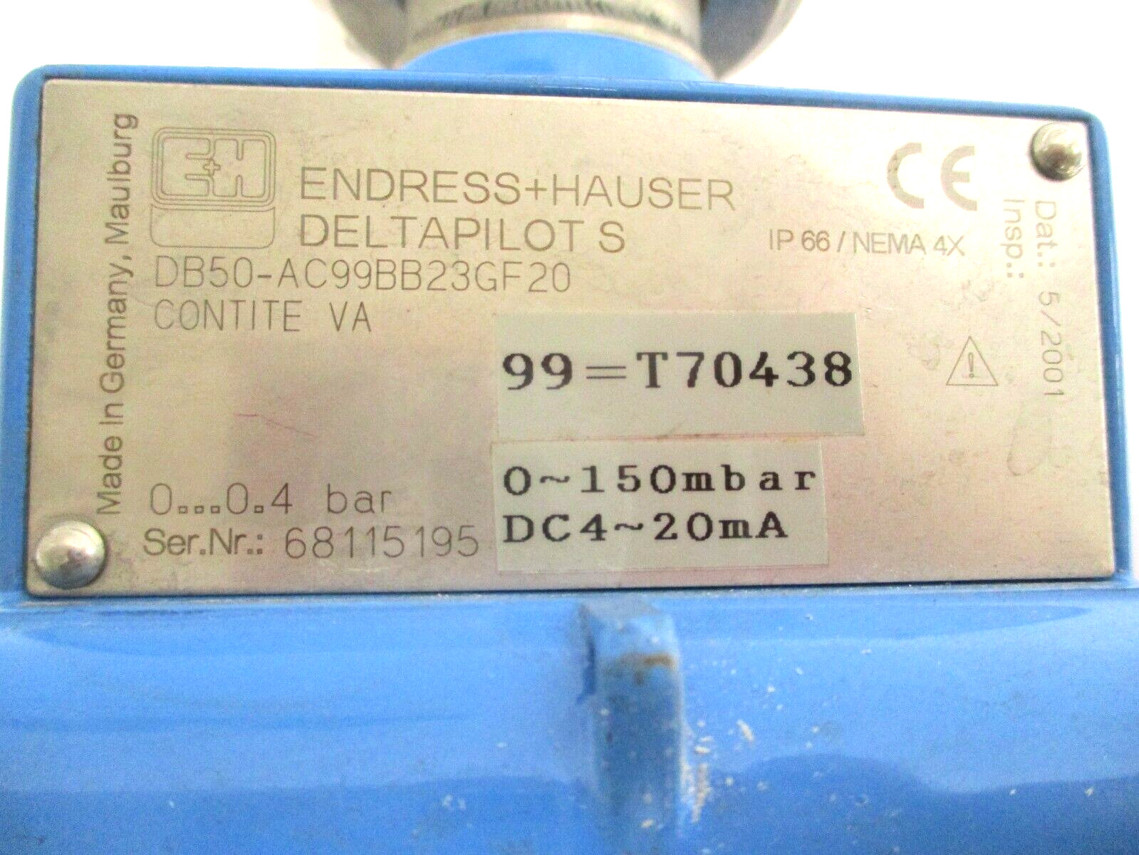 ENDRESS HAUSER , DELTAPILOT-S , DB50-AC99BB23GF20 , USED