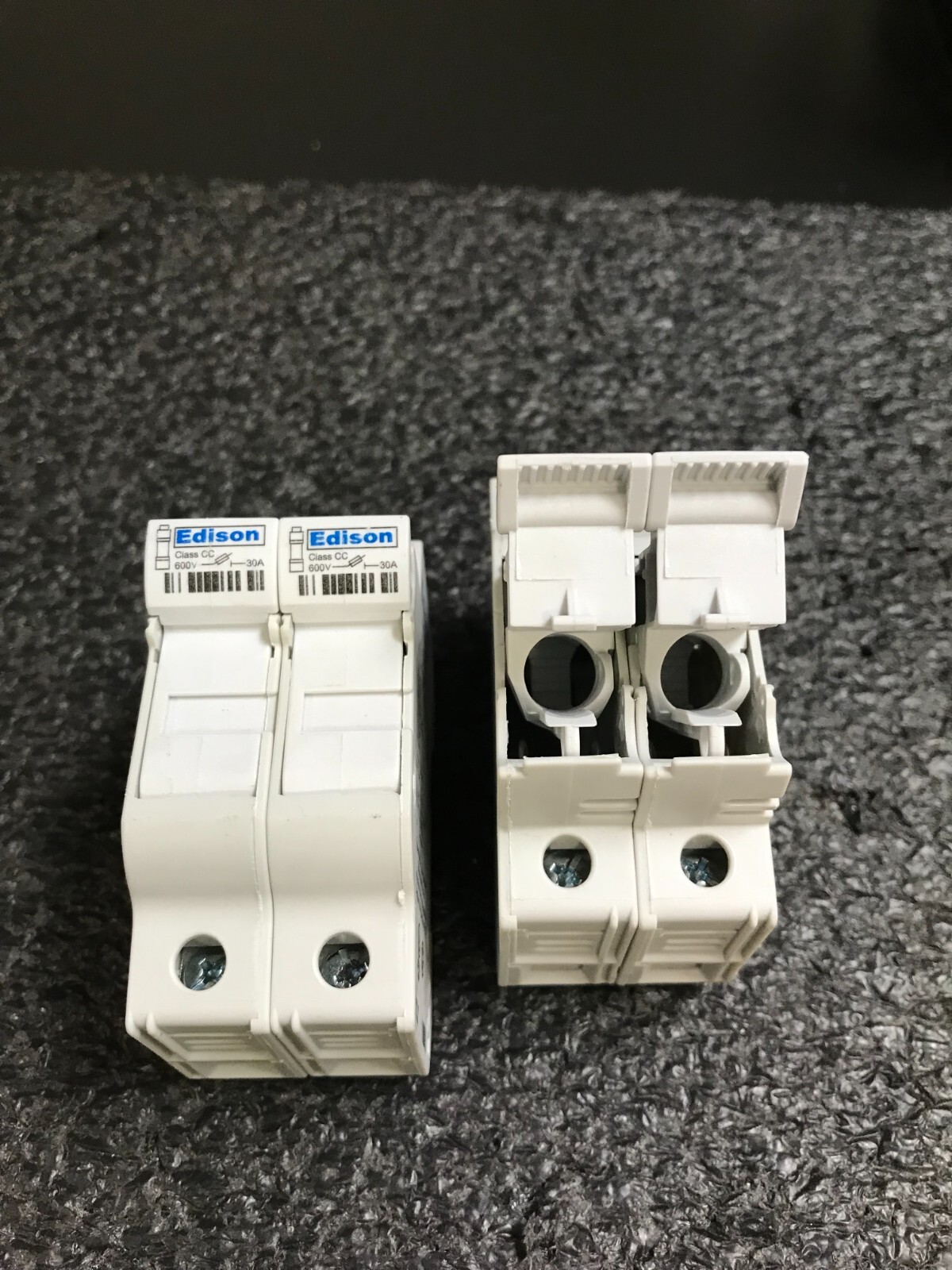 EDISON EHCC Series 30A 600V 200kA Fuse Holder 2pcs