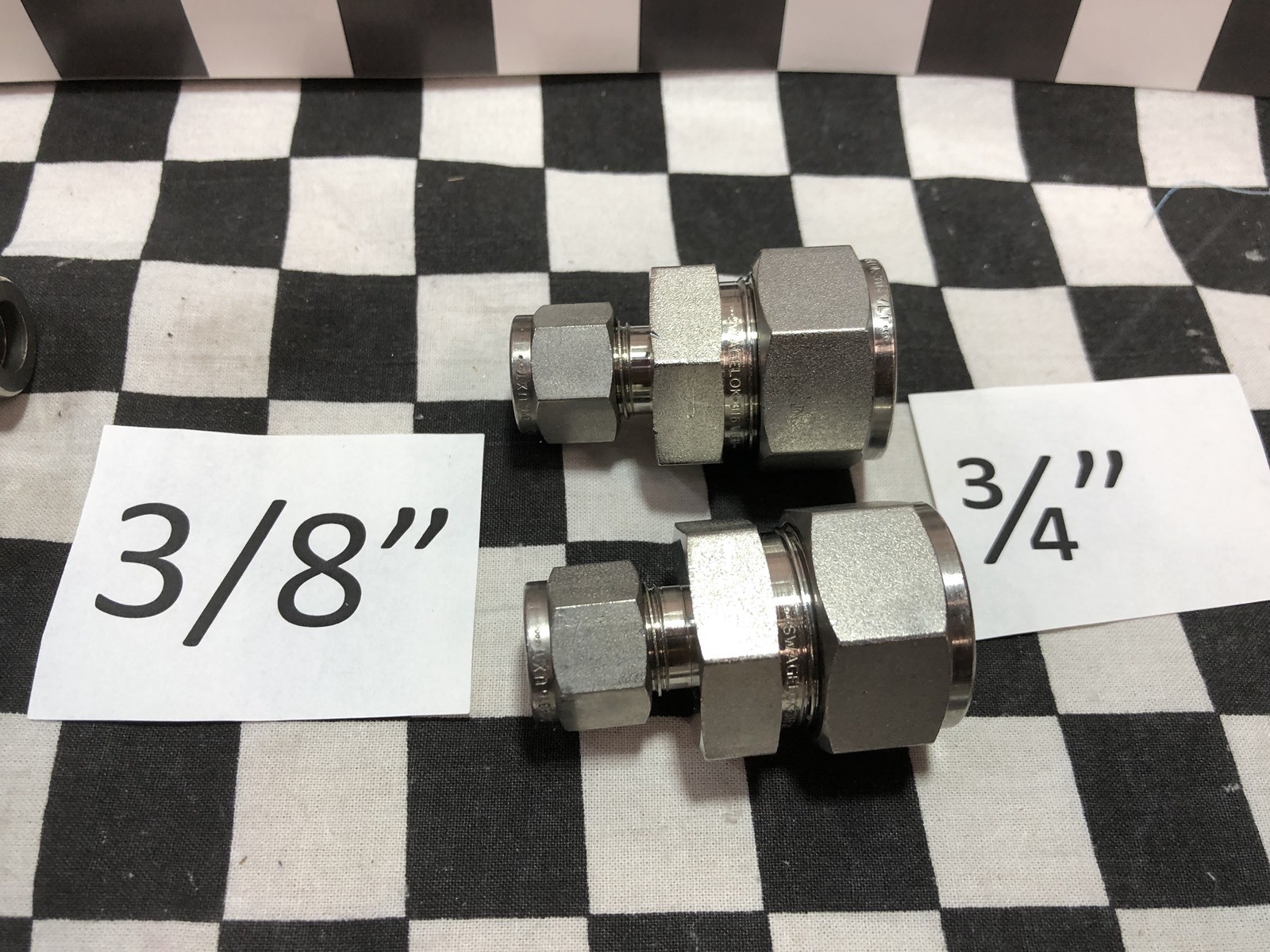 6X SWAGELOK UNION 3/8″-3/4″ REDUCER SS-810-6-6, SS-1210-6-6, SHIPSAMEDAY #1622D4