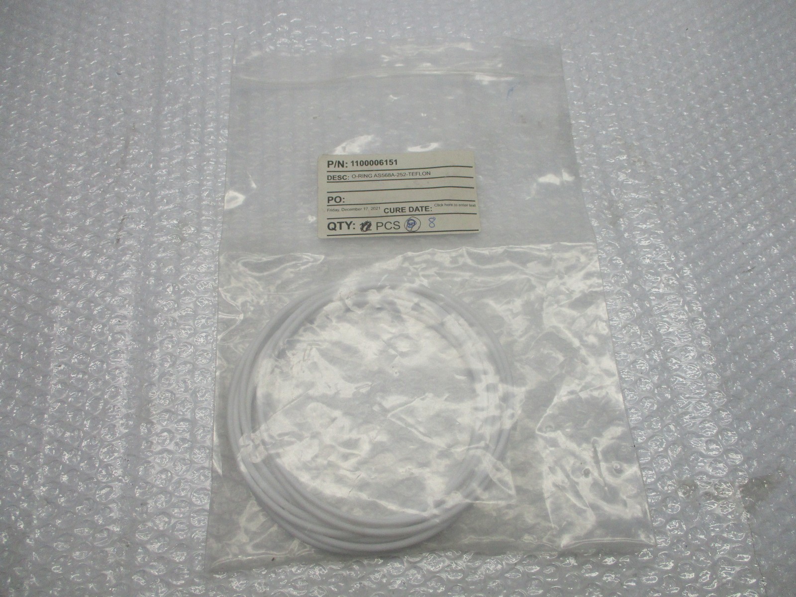 TEFLON 1100006151 AS568A-252 O-RING LOT OF 8 NSNP