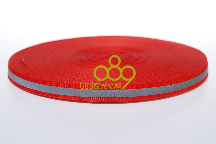 50M 164ft 0.4″ RED Reflective Fabric Tape Strip Edging Braid Trim Sew on # GY
