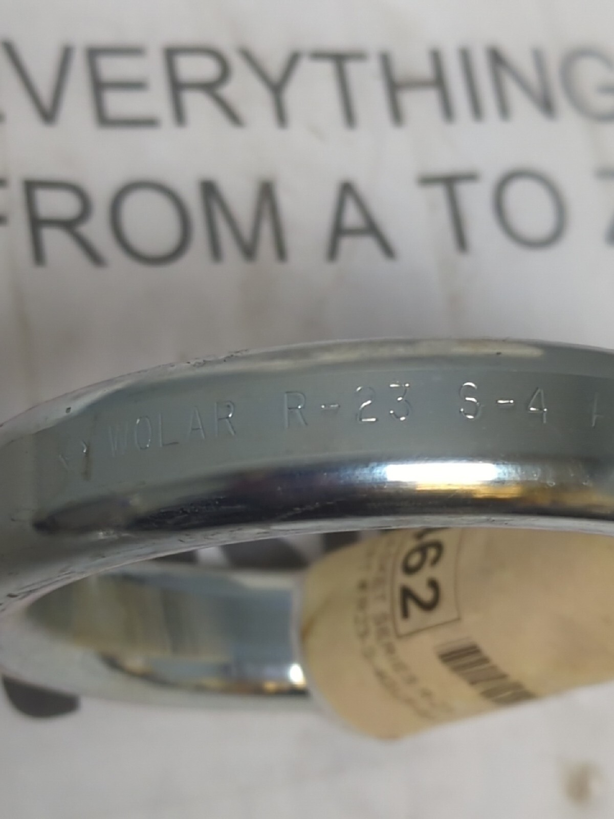 WOLAR,R-23 S-4 AFJO GA-0333 01/12,RING SEALING JOINT GASKET NOS
