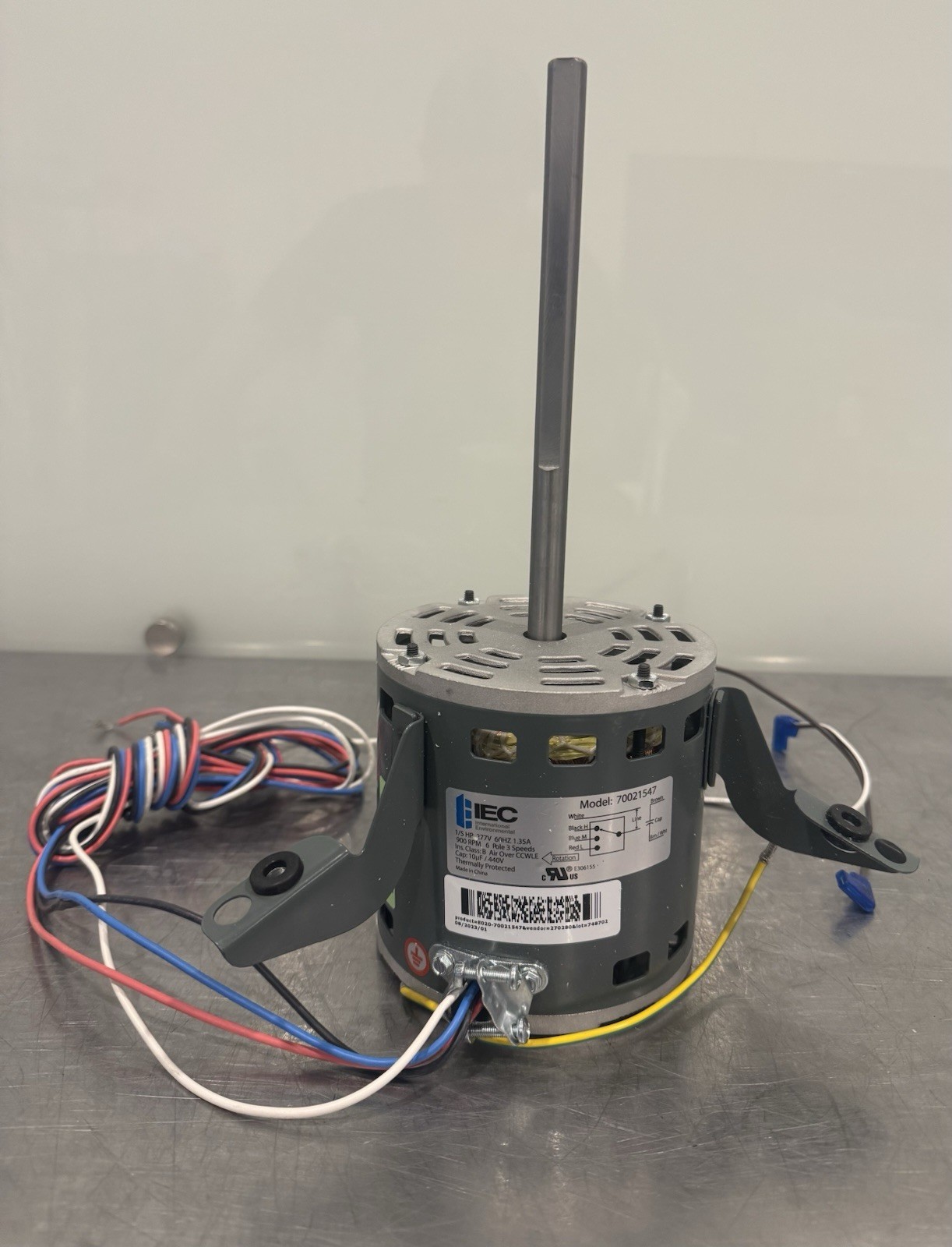 70021547 Motor 1/5 HP 277V 900 RPM 1.35A 3 Speeds E020-70021547 NEW! SHIPS FREE!