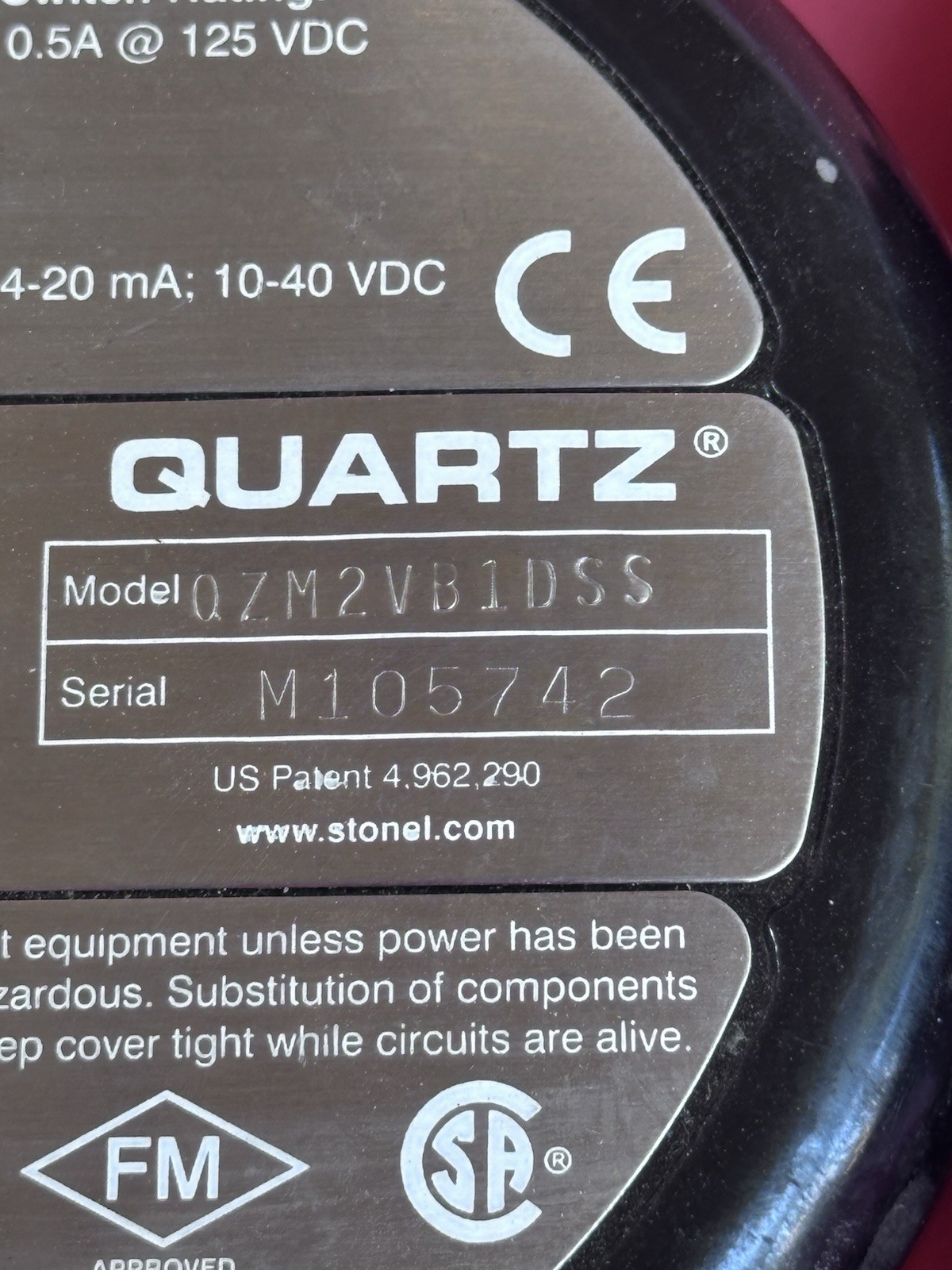 STONEL QZM2VB1DSS LIMIT SWITCH MECHANICAL New Old Stock