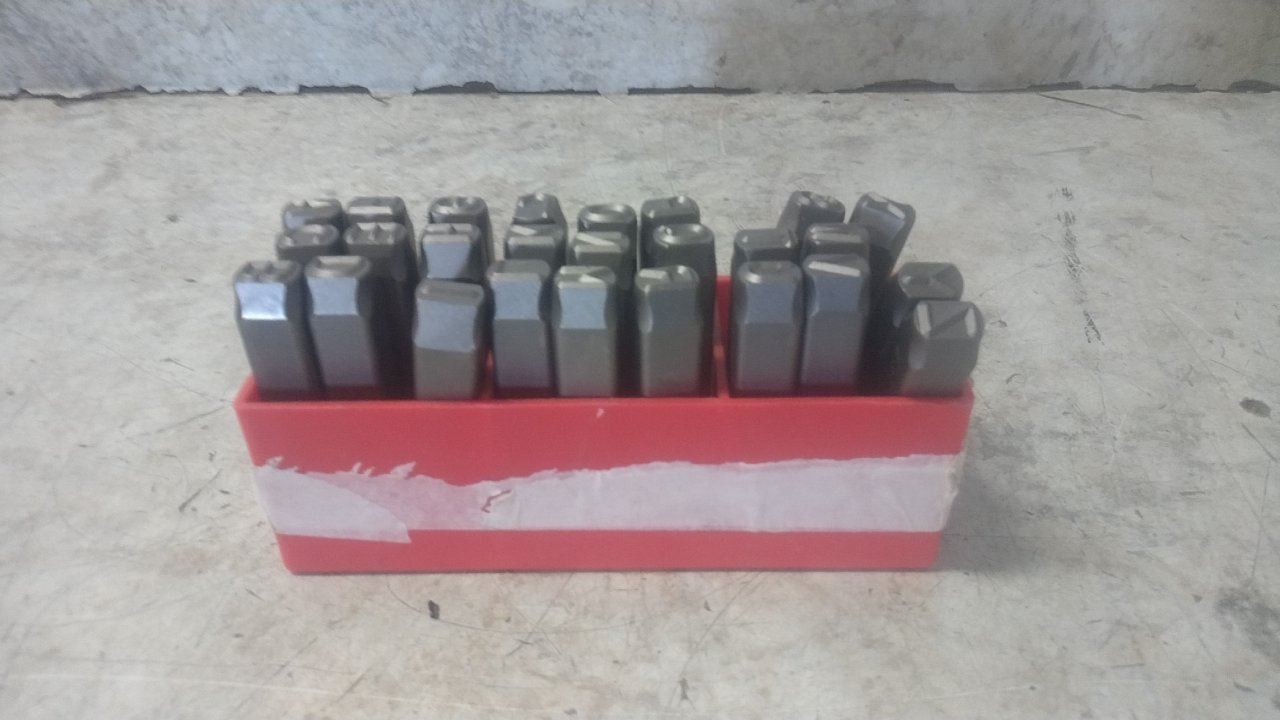 Brand Name 1F105 3-1/8 In Shank L A thru Z Heavy Duty Letter Set
