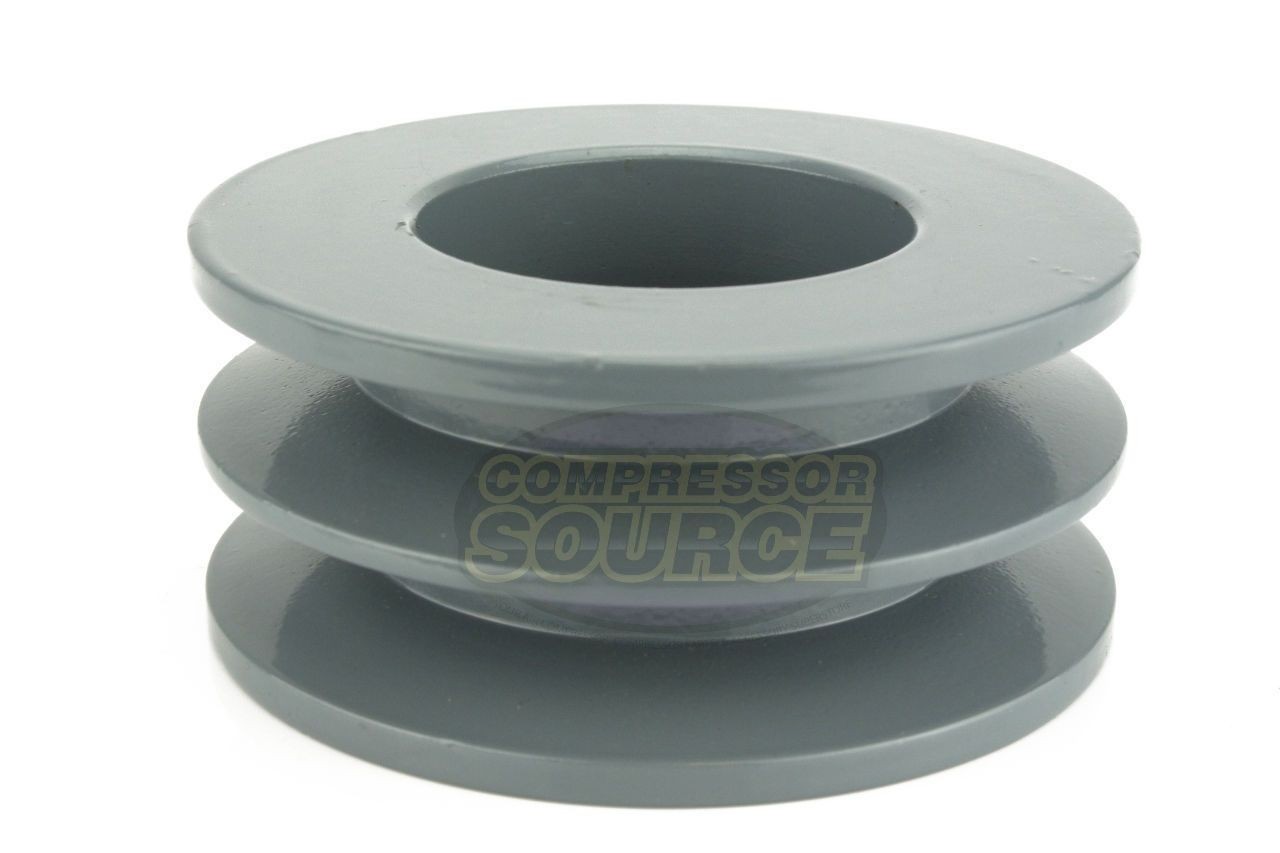Cast Iron 4″ Dual Groove Belt B Section 5L Pulley w/ 7/8″ Sheave Bushing