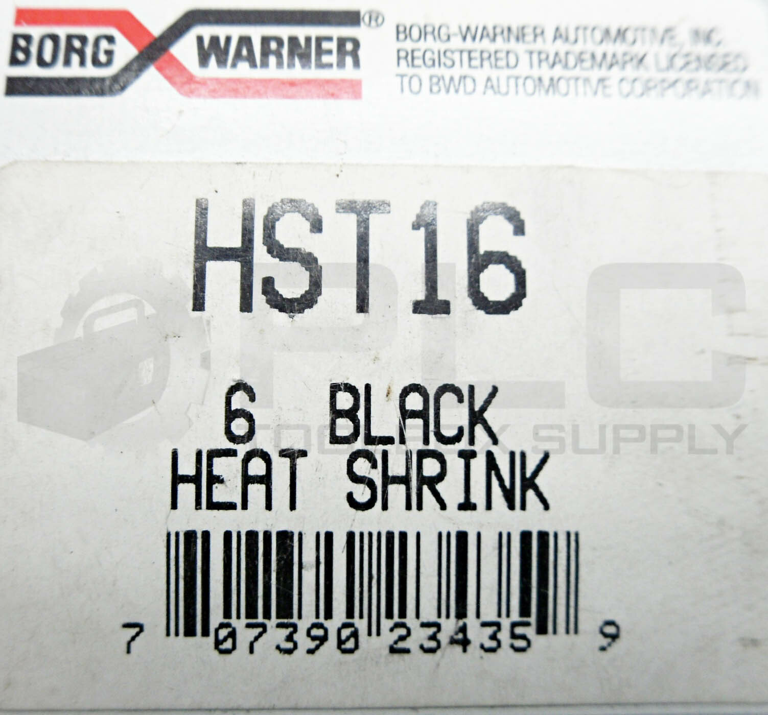 BOX OF 8 NEW BORG WARNER HST16 HEAT SHRINK TUBING, 1.1″-.375 28-9.5mm, 6″ L