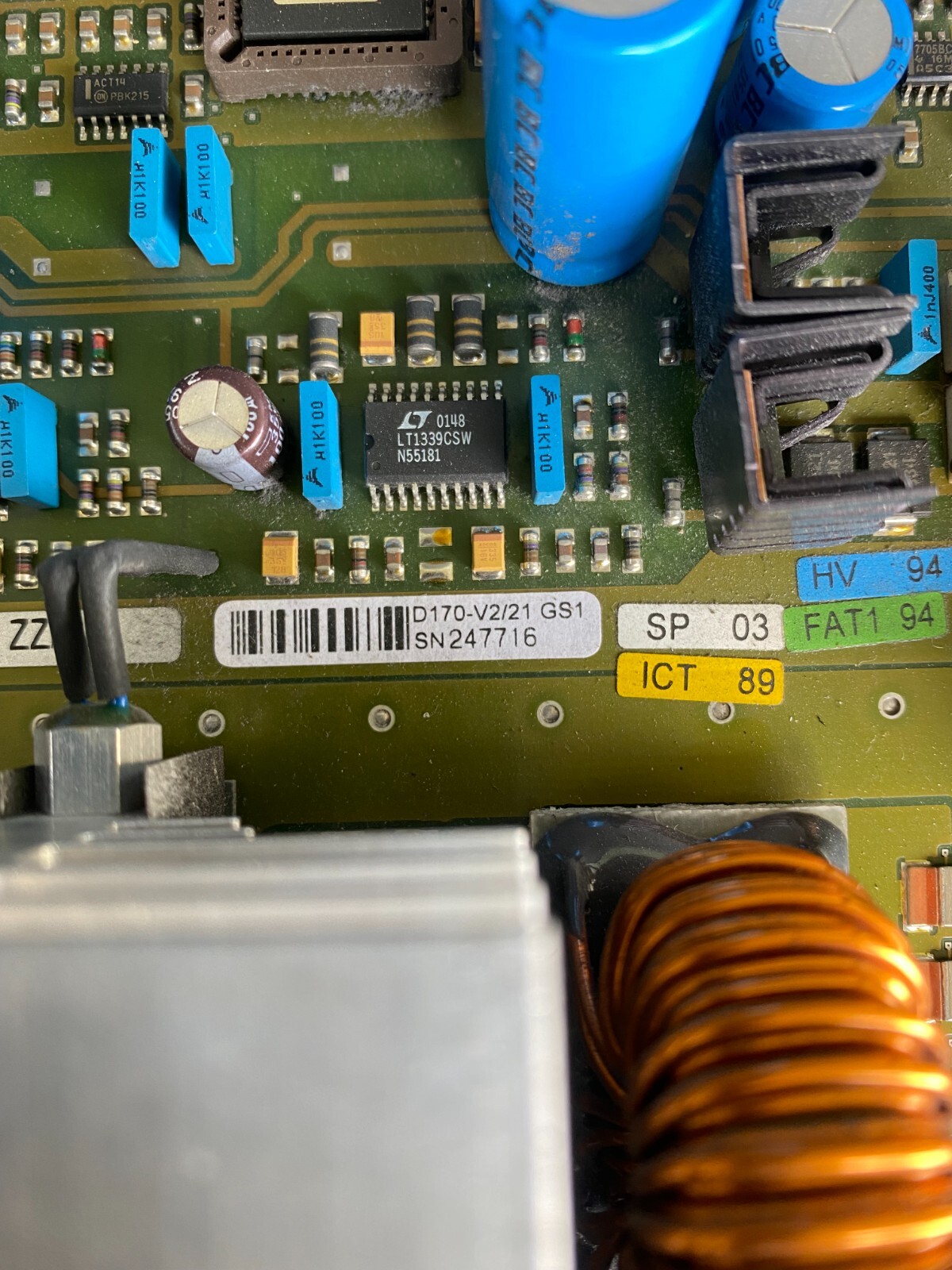 Siemens BOARD S26313-D170-V2 GS1 SVBCM ZZ/PD C108