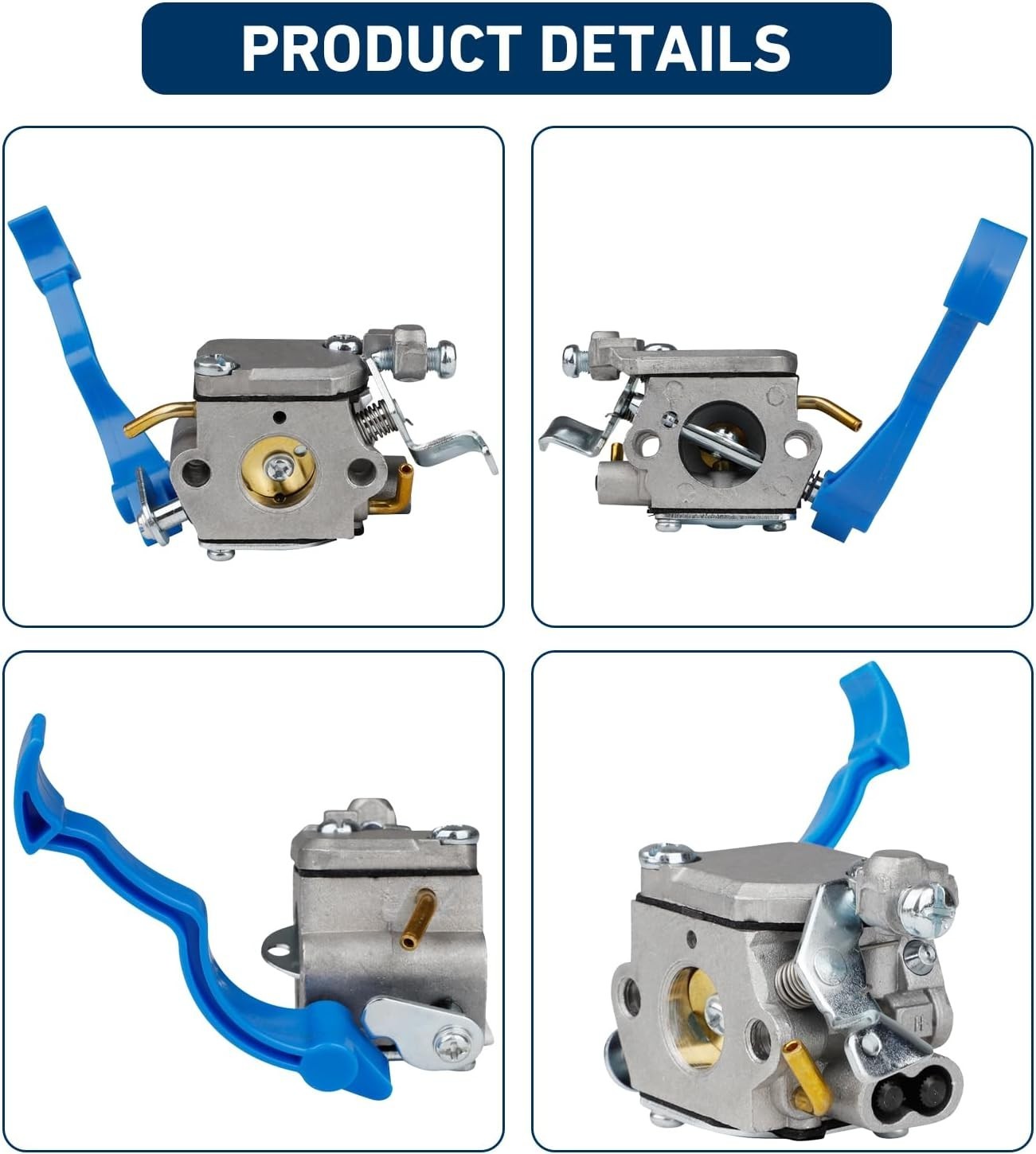 Carburetor Kit for Husqvarna 125b 125bx 125bvx Blower Carb W/ Air Filter Gasket