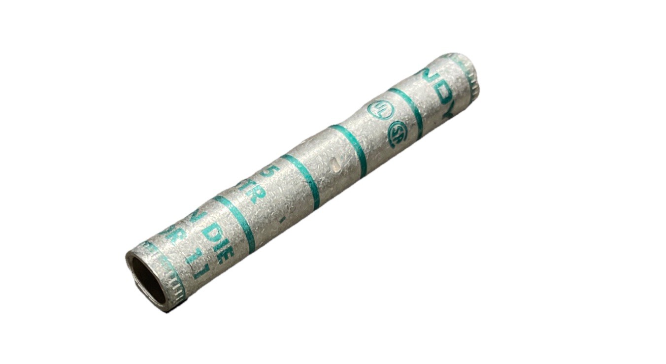 BURNDY YS1C Long-Barrel Splice, 1 AWG Wire Gauge